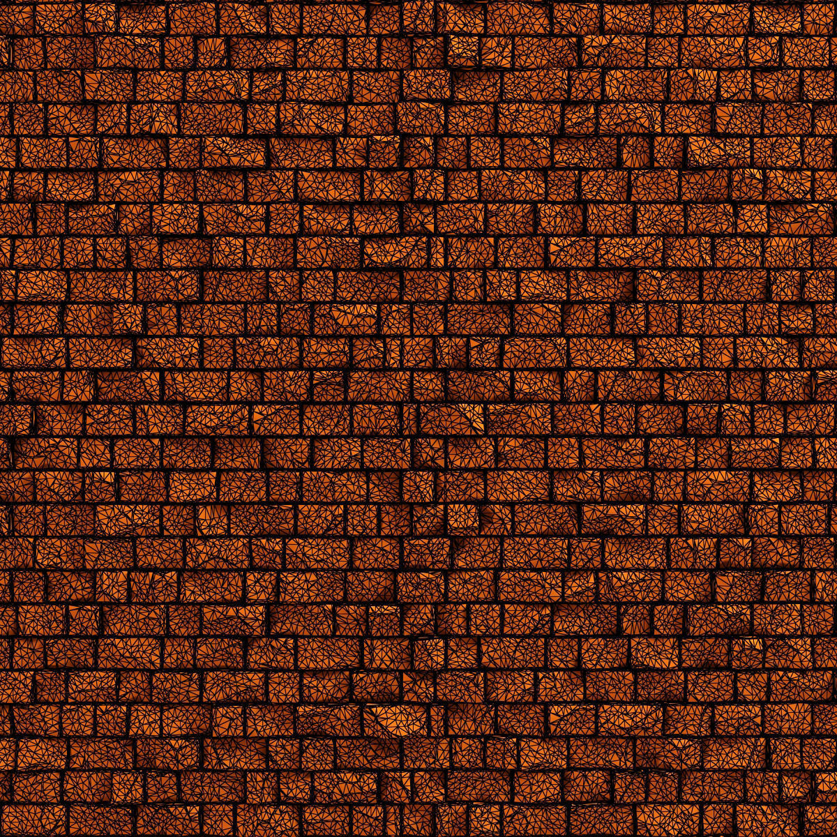 Stone wall rock brick n2 3D model_9