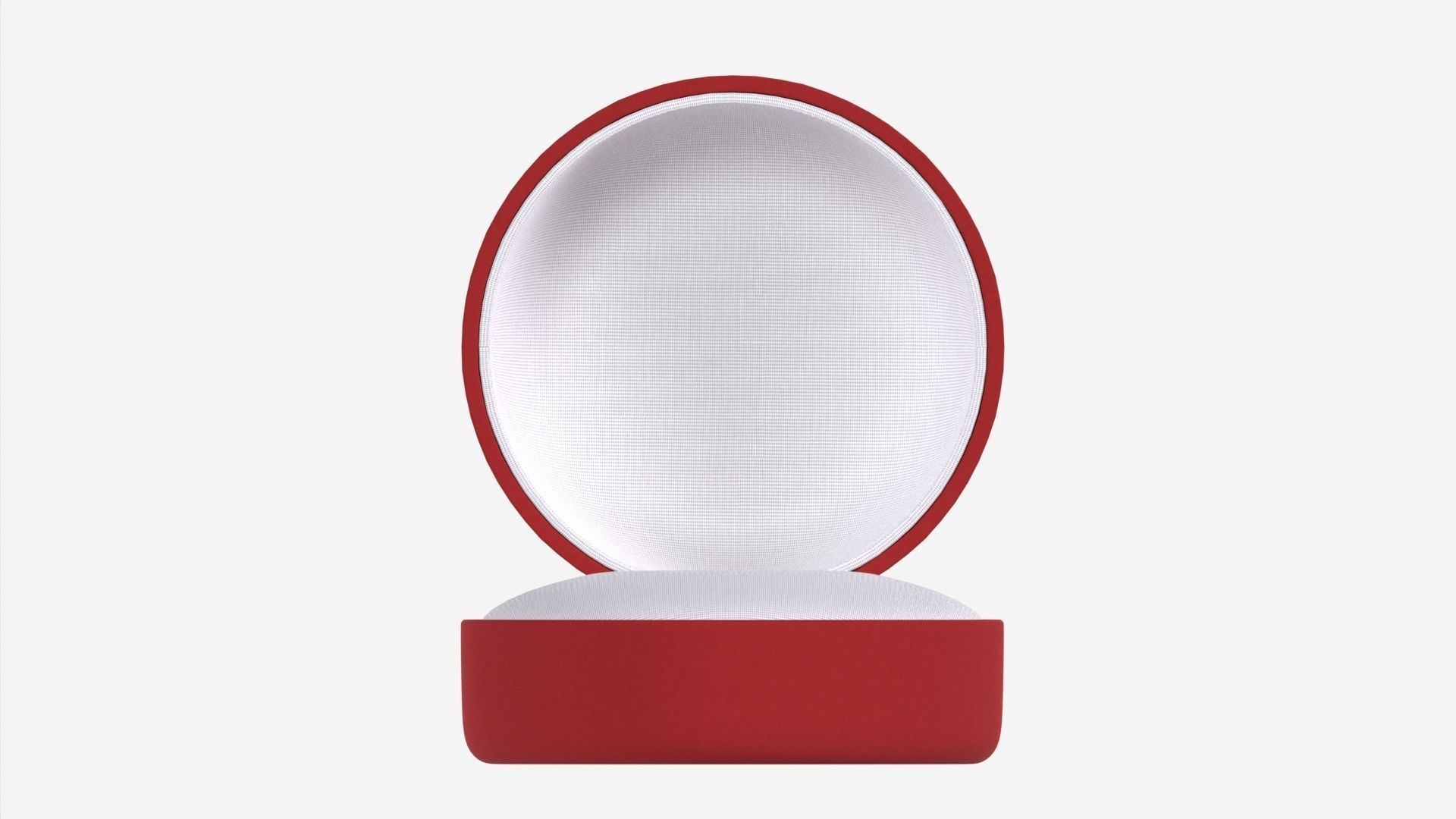 Jewelry box round open 3D model_4