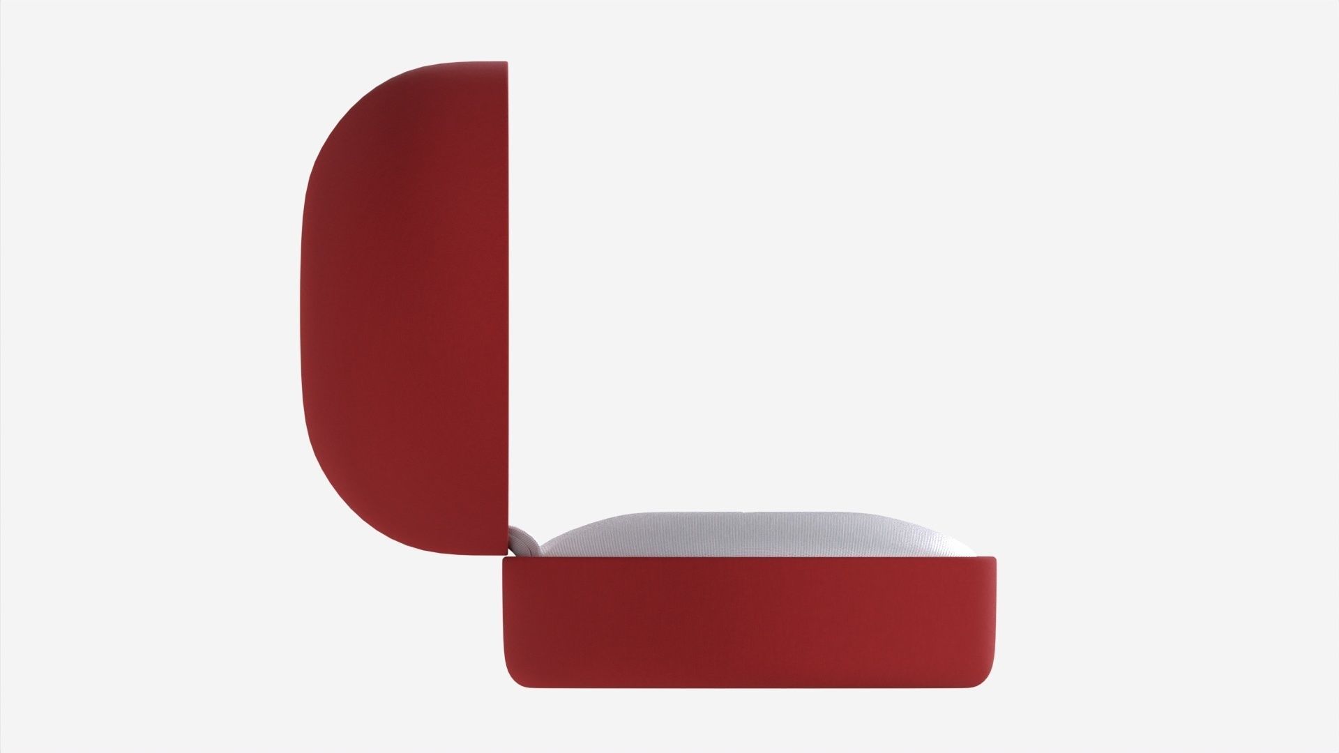 Jewelry box round open 3D model_3