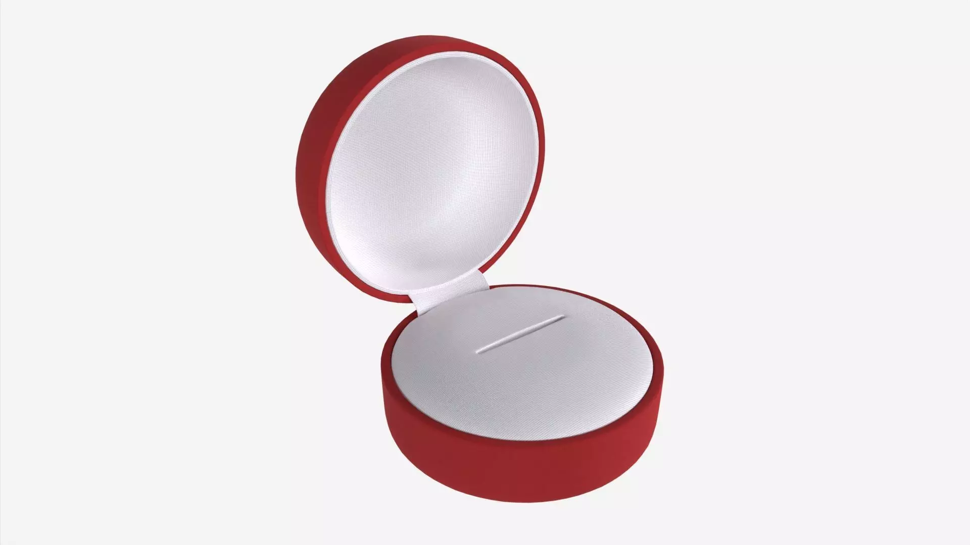 Jewelry box round open 3D model_0