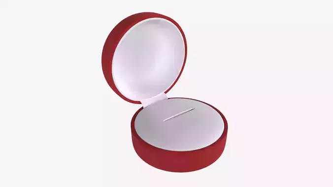 Jewelry box round open