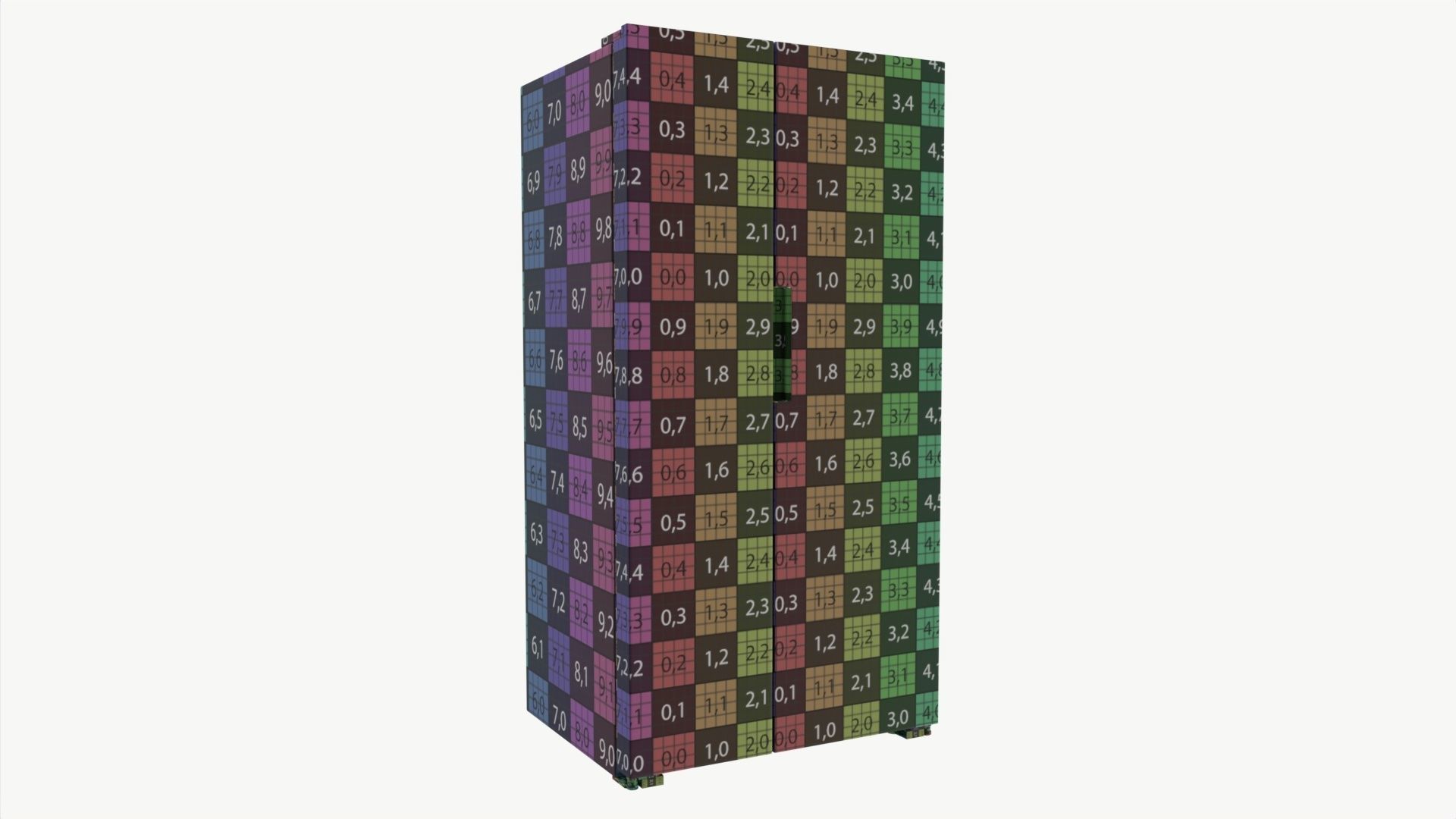 Side-by-Side Fridge Samsung RS66A8100S9 3D model_7