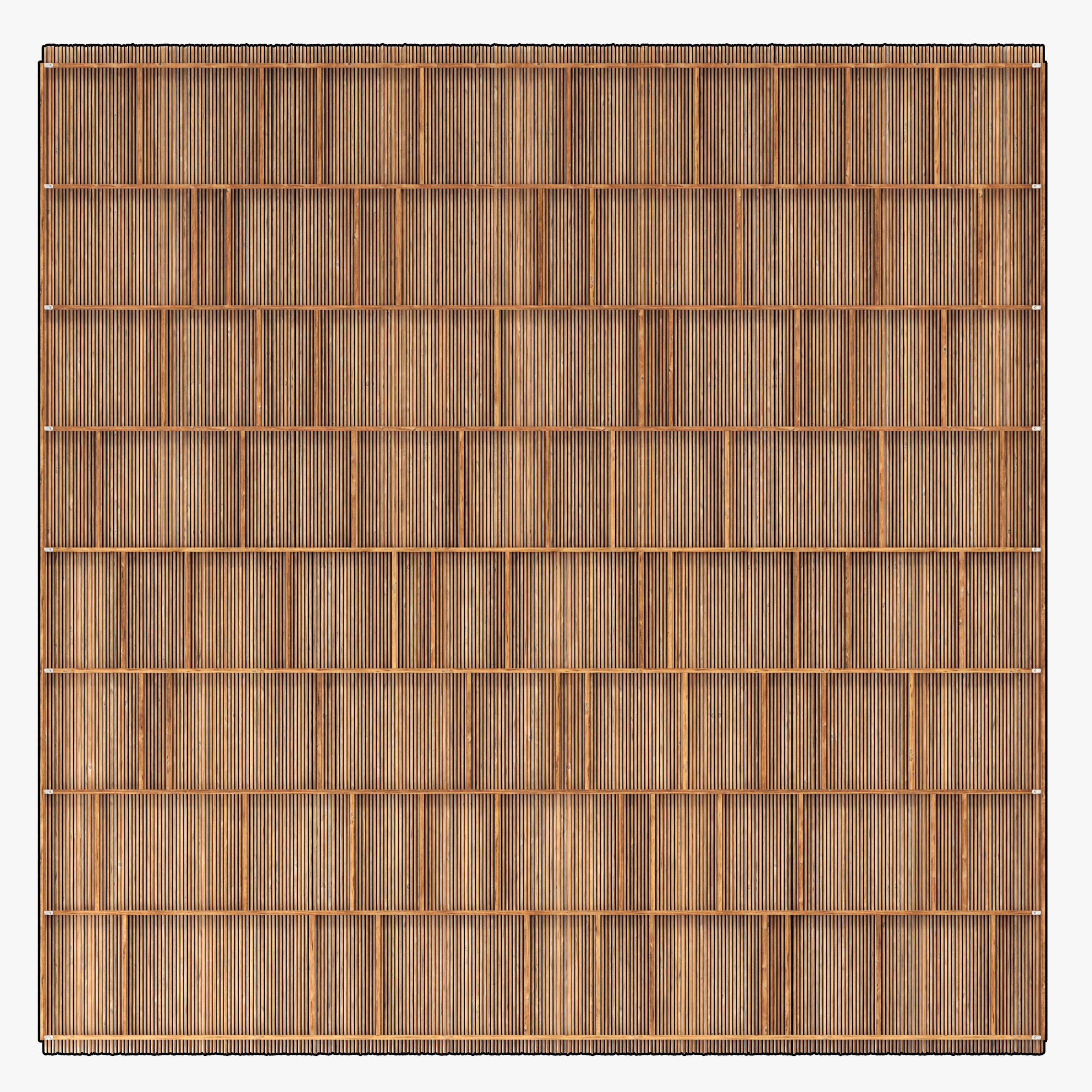 Ceiling straight thin branch n6 3D model_9