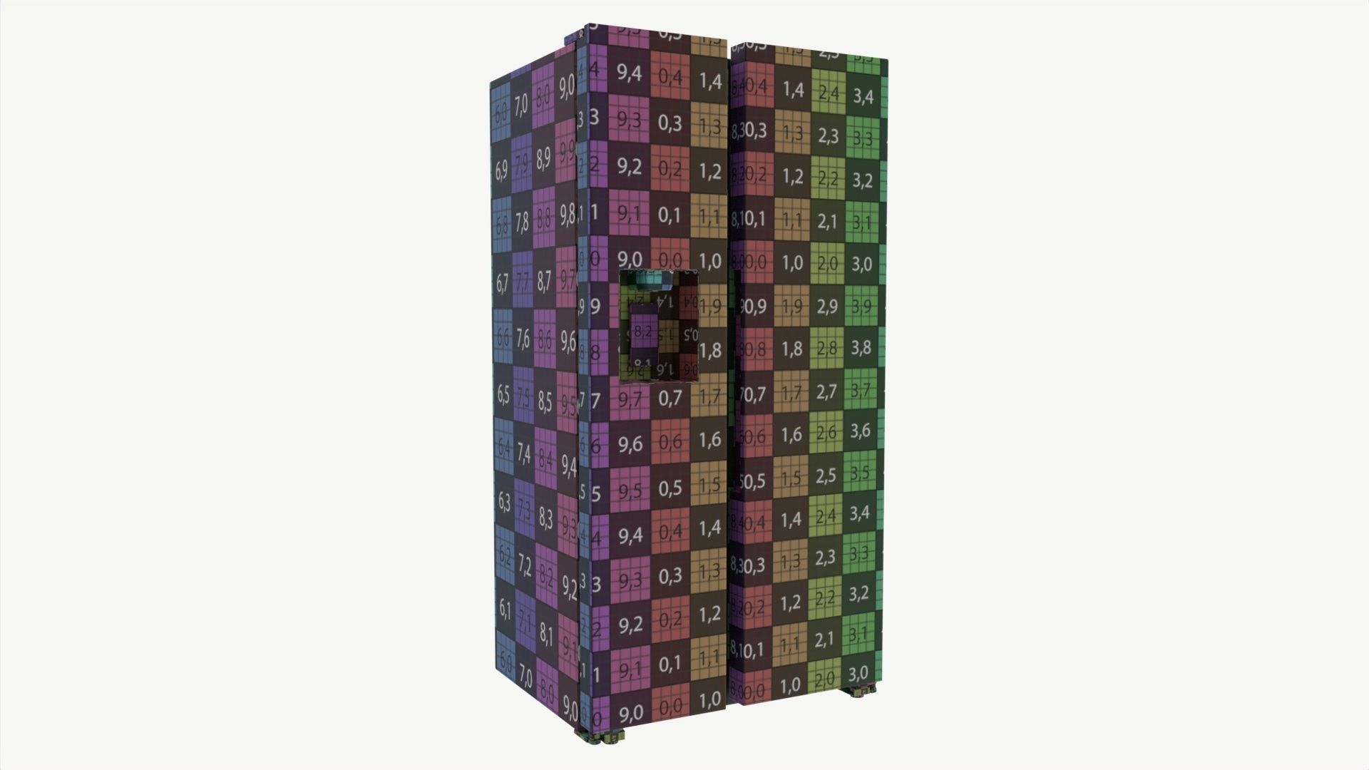 Side-by-Side Fridge Samsung RS68A8540B1 3D model_7