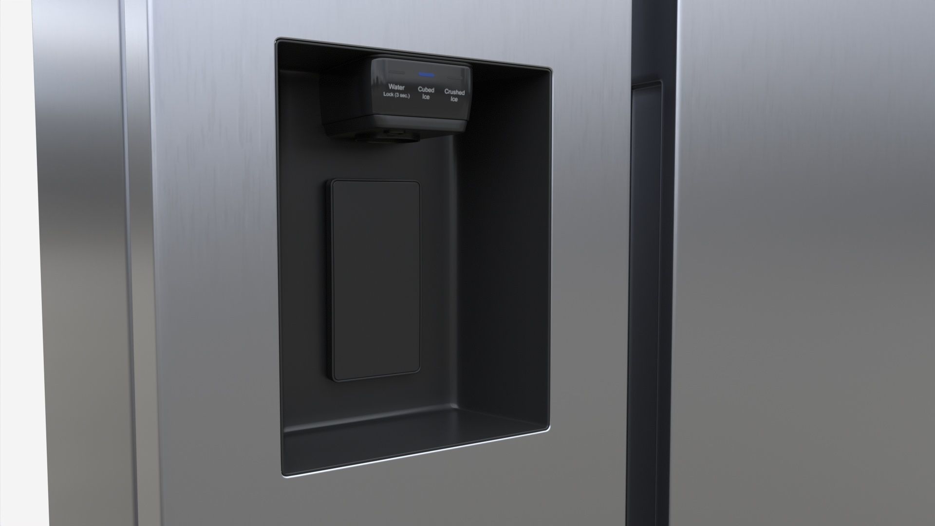 Side-by-Side Fridge Samsung RS68A8540B1 3D model_4