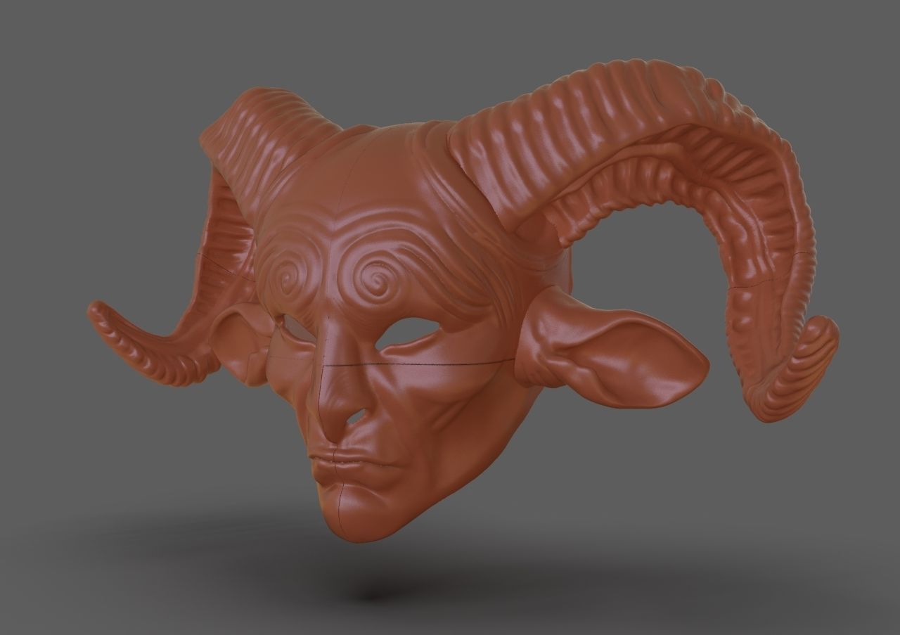Pans Labyrinth Mask 3D print model_9
