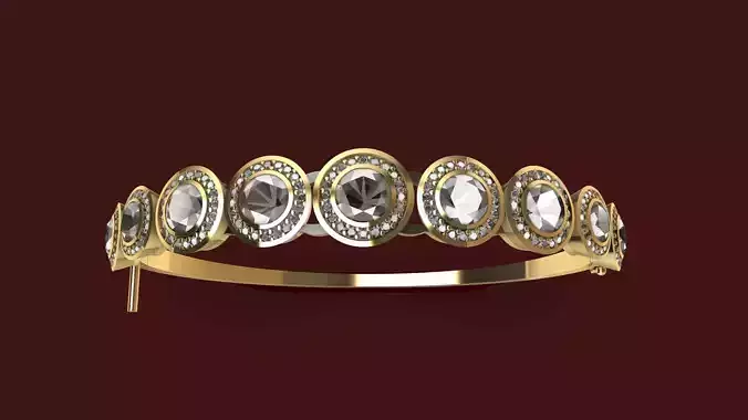 HALO DIAMOND BRACELET STL VERIFIED