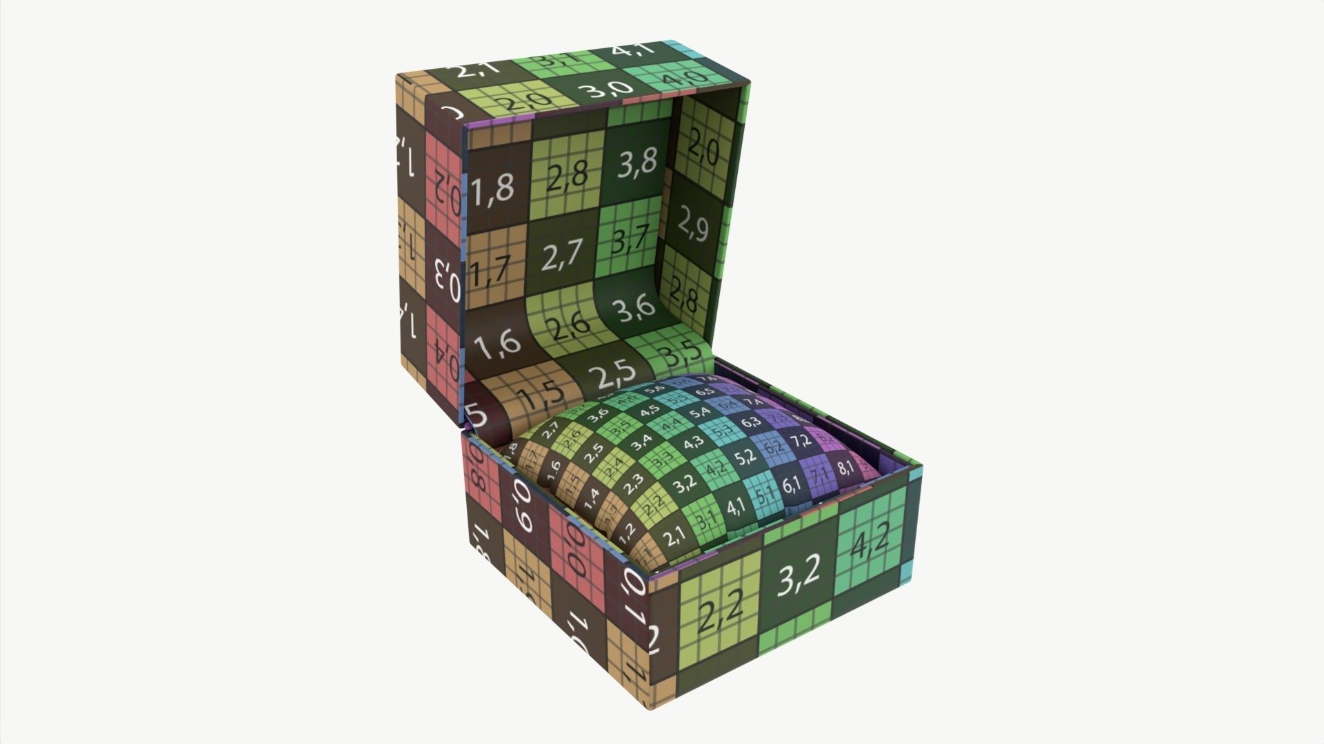 Wristwatch Box with Pillow 3D model_6