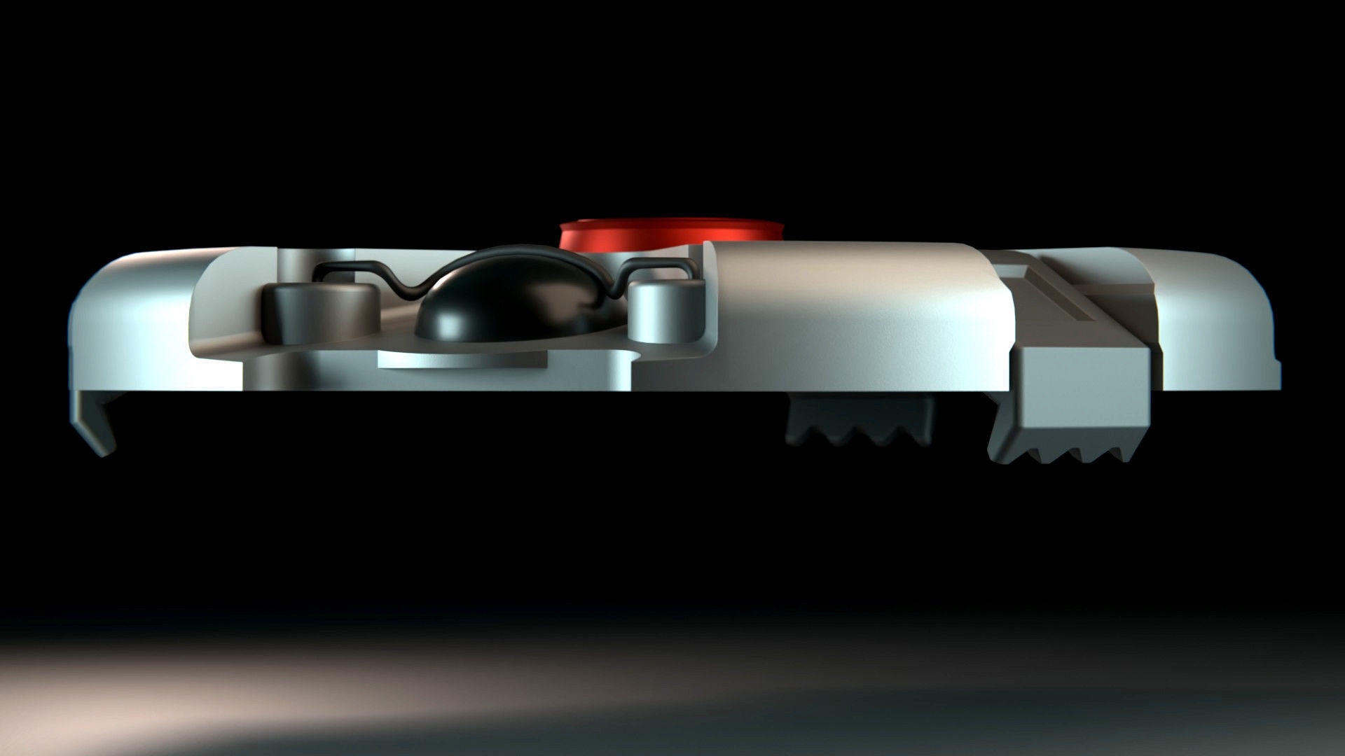 Landmine Low-poly 3D model_3