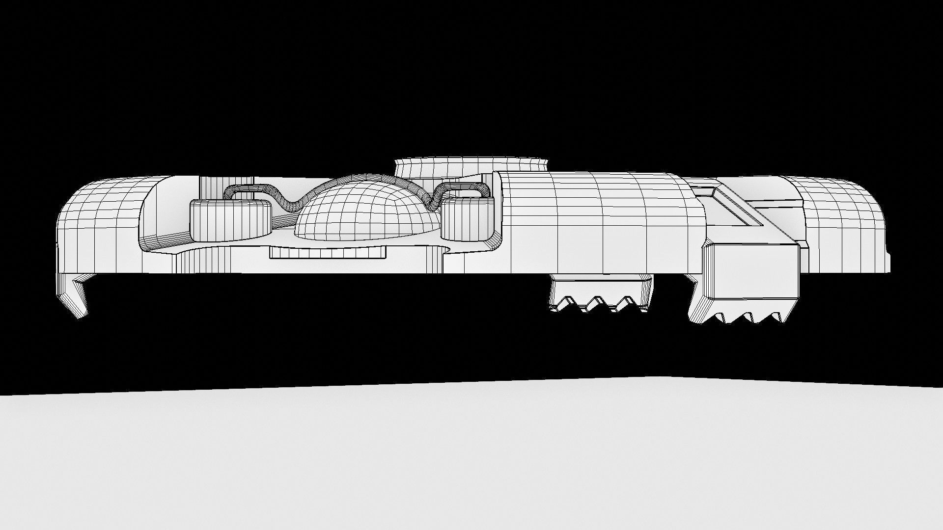Landmine Low-poly 3D model_13