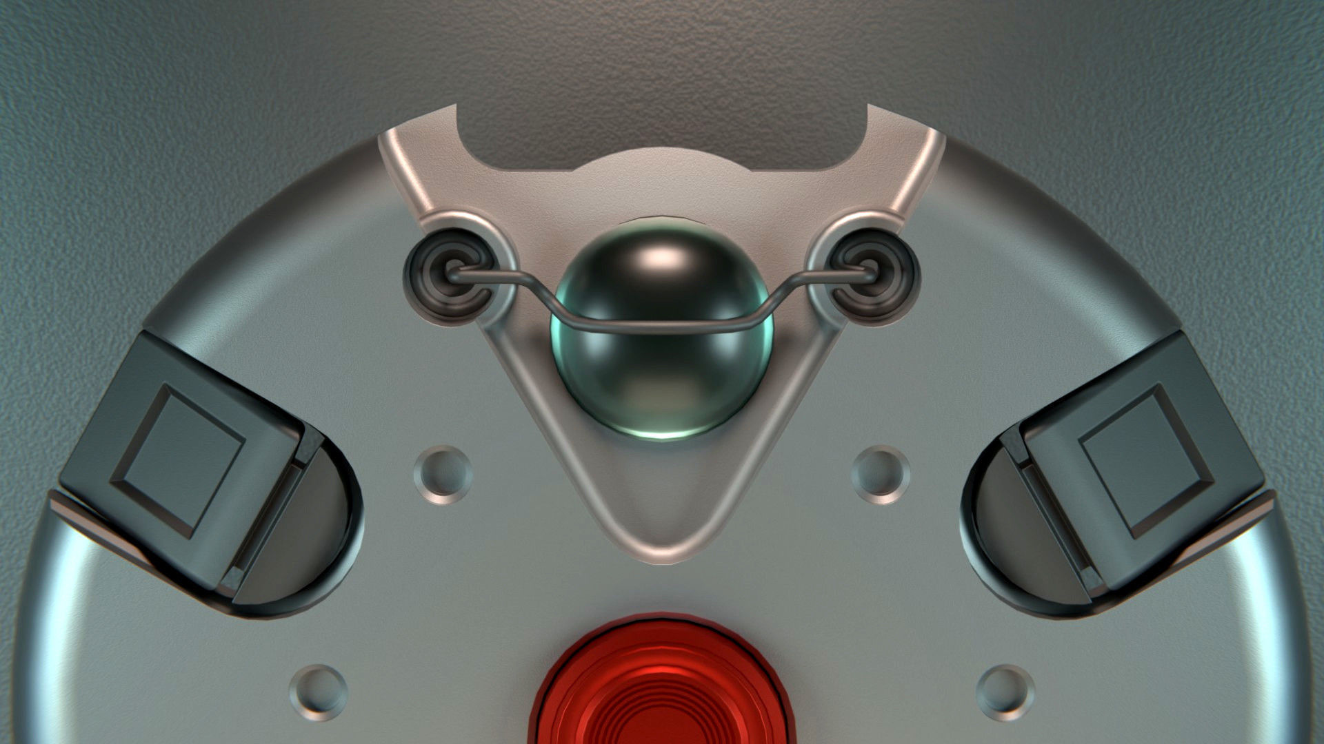 Landmine Low-poly 3D model_4