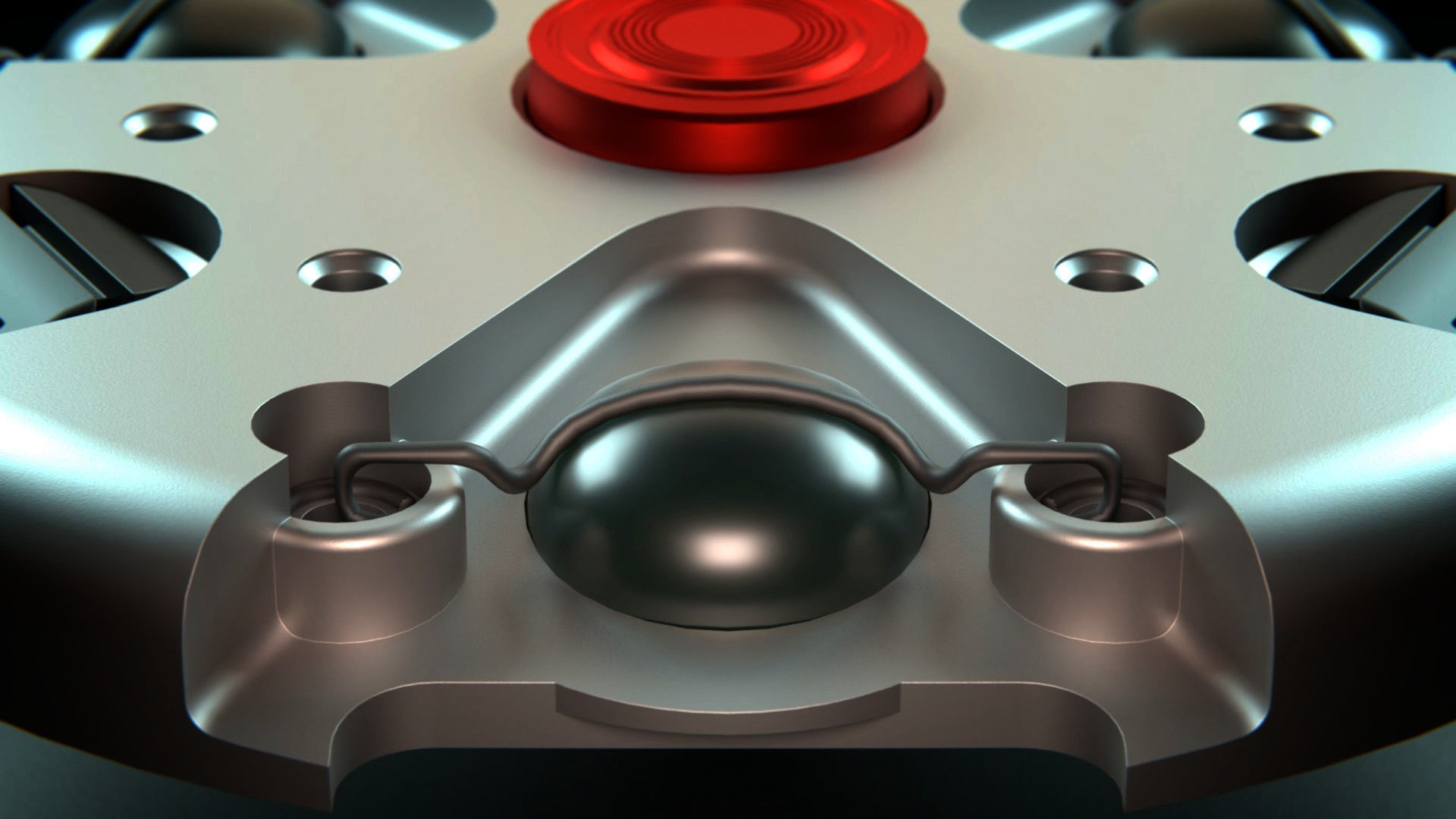 Landmine Low-poly 3D model_2