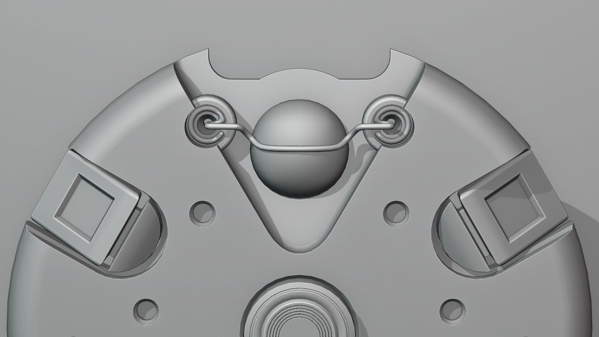 Landmine Low-poly 3D model_9