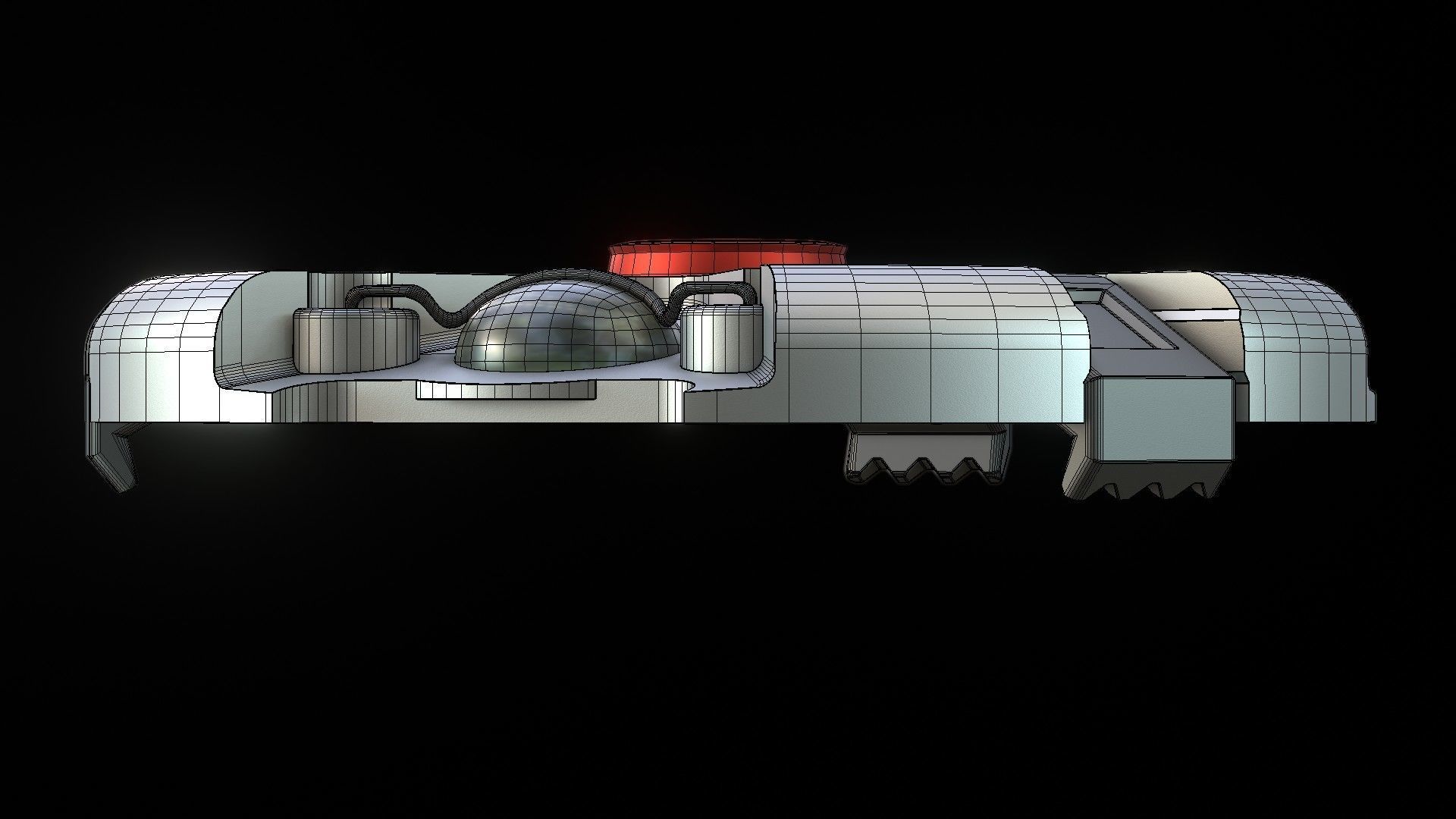 Landmine Low-poly 3D model_19