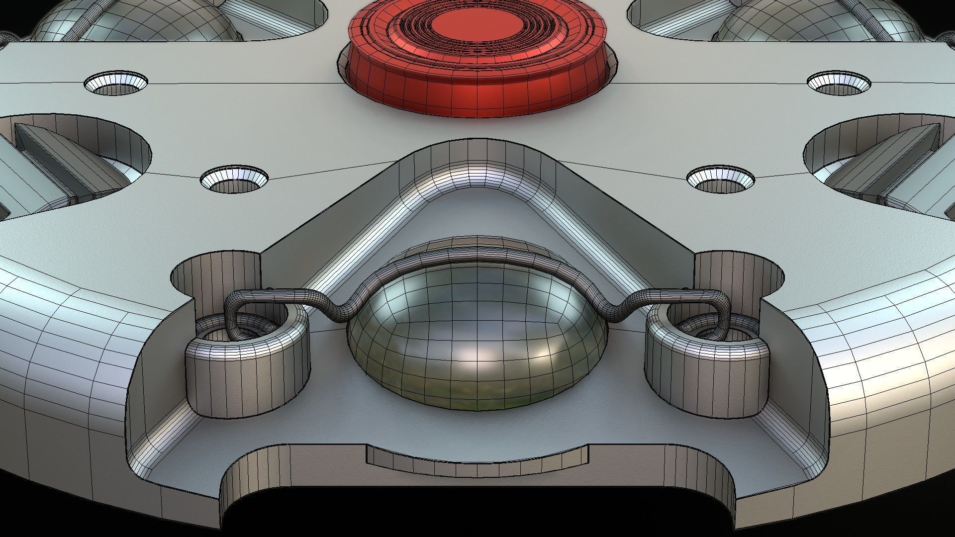 Landmine Low-poly 3D model_18