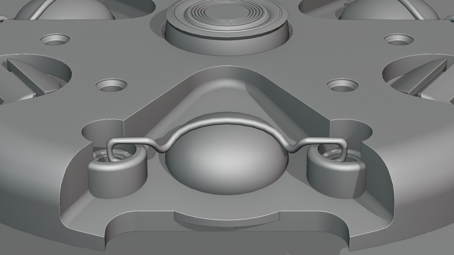 Landmine Low-poly 3D model_7