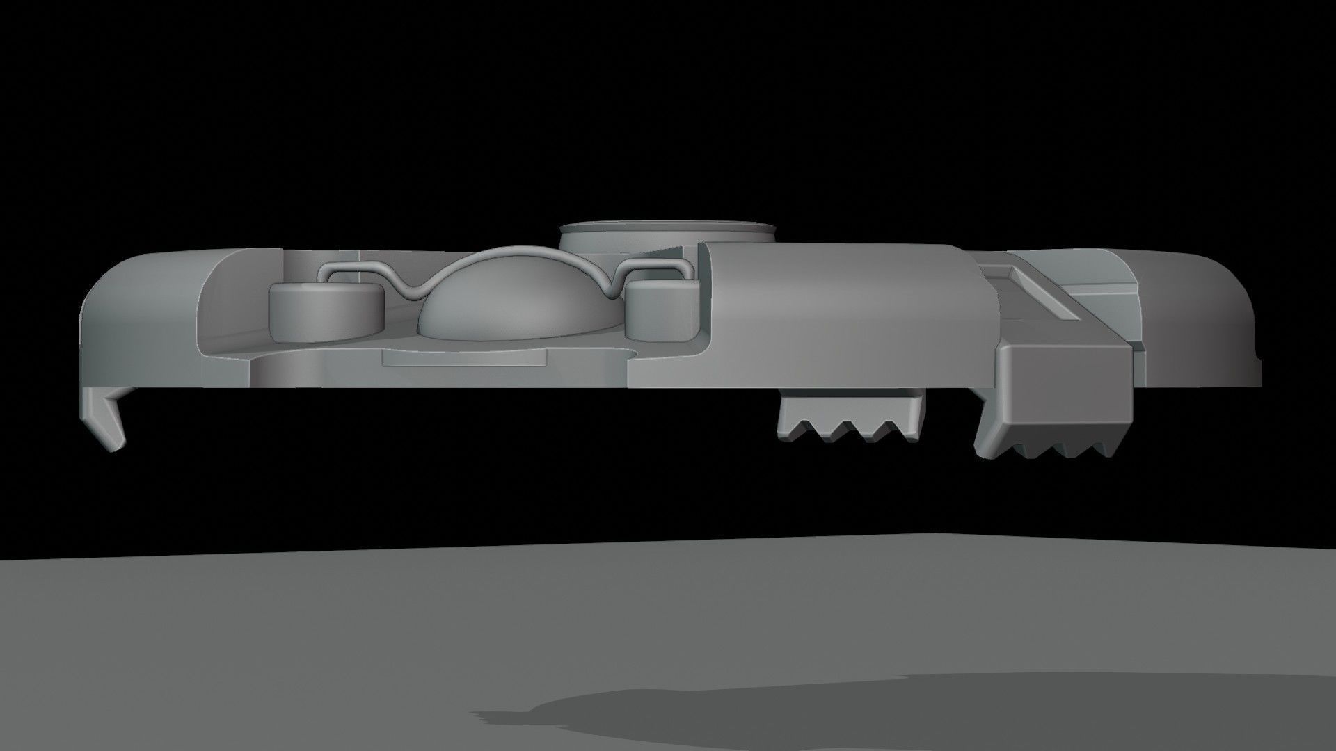 Landmine Low-poly 3D model_8