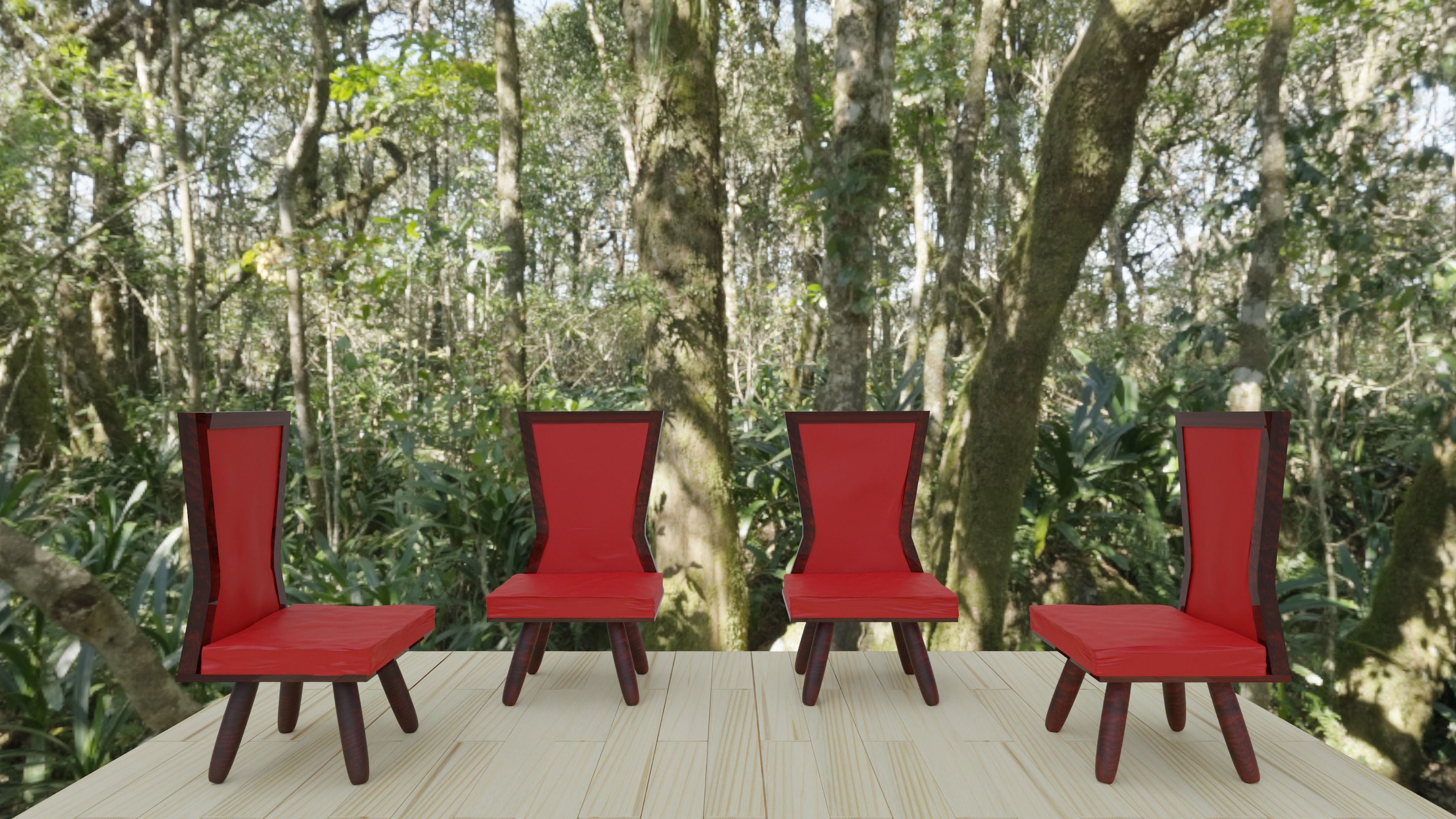 3D Succah sims dining room 3D model_8