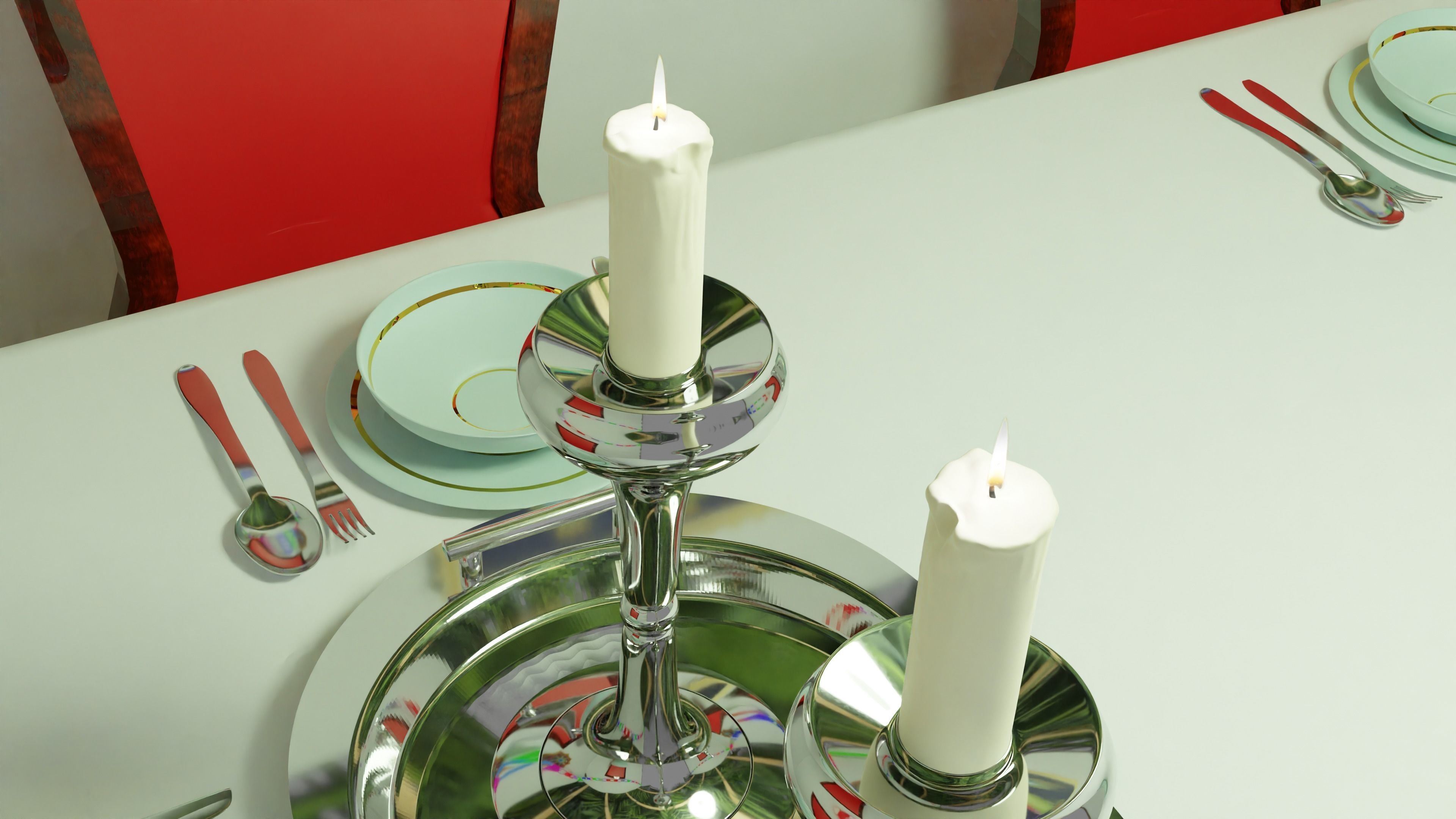 3D Succah sims dining room 3D model_12