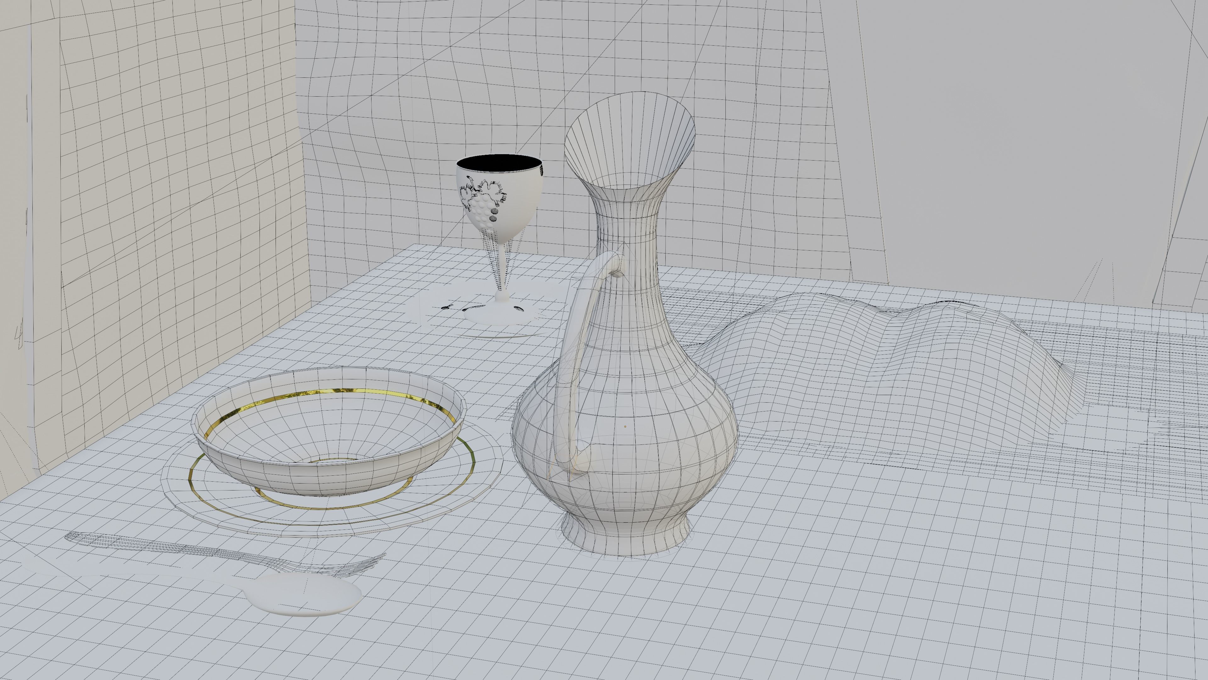 3D Succah sims dining room 3D model_17