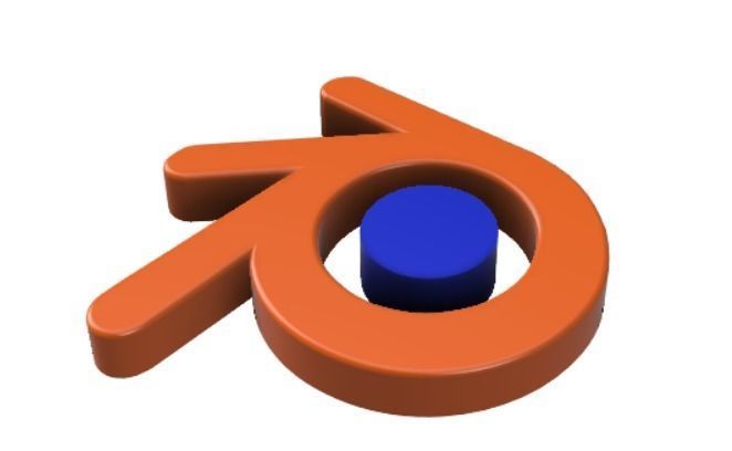 Blender Logo 3D model_4