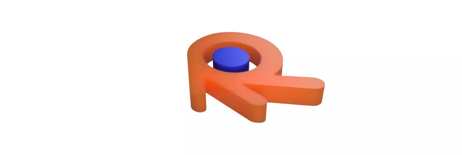 Blender Logo 3D model_0