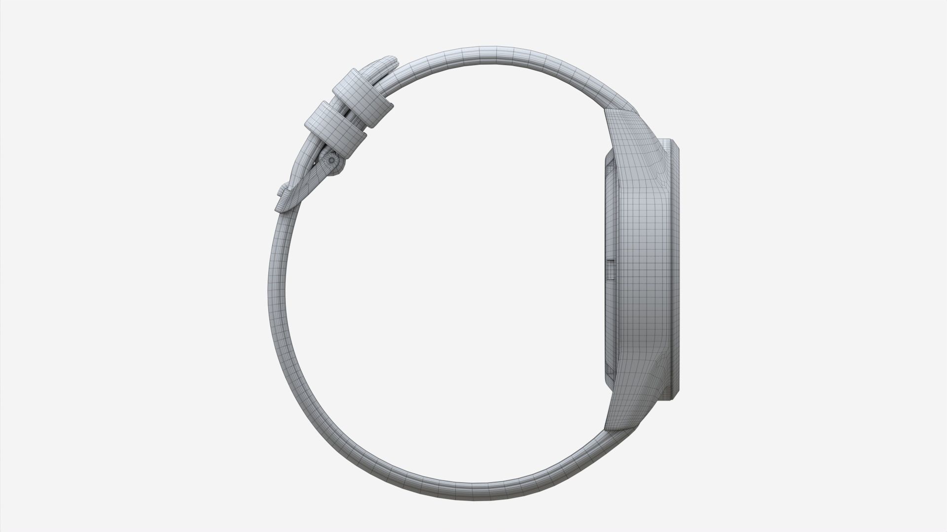 Wristwatch with Leather Strap 03 3D model_12