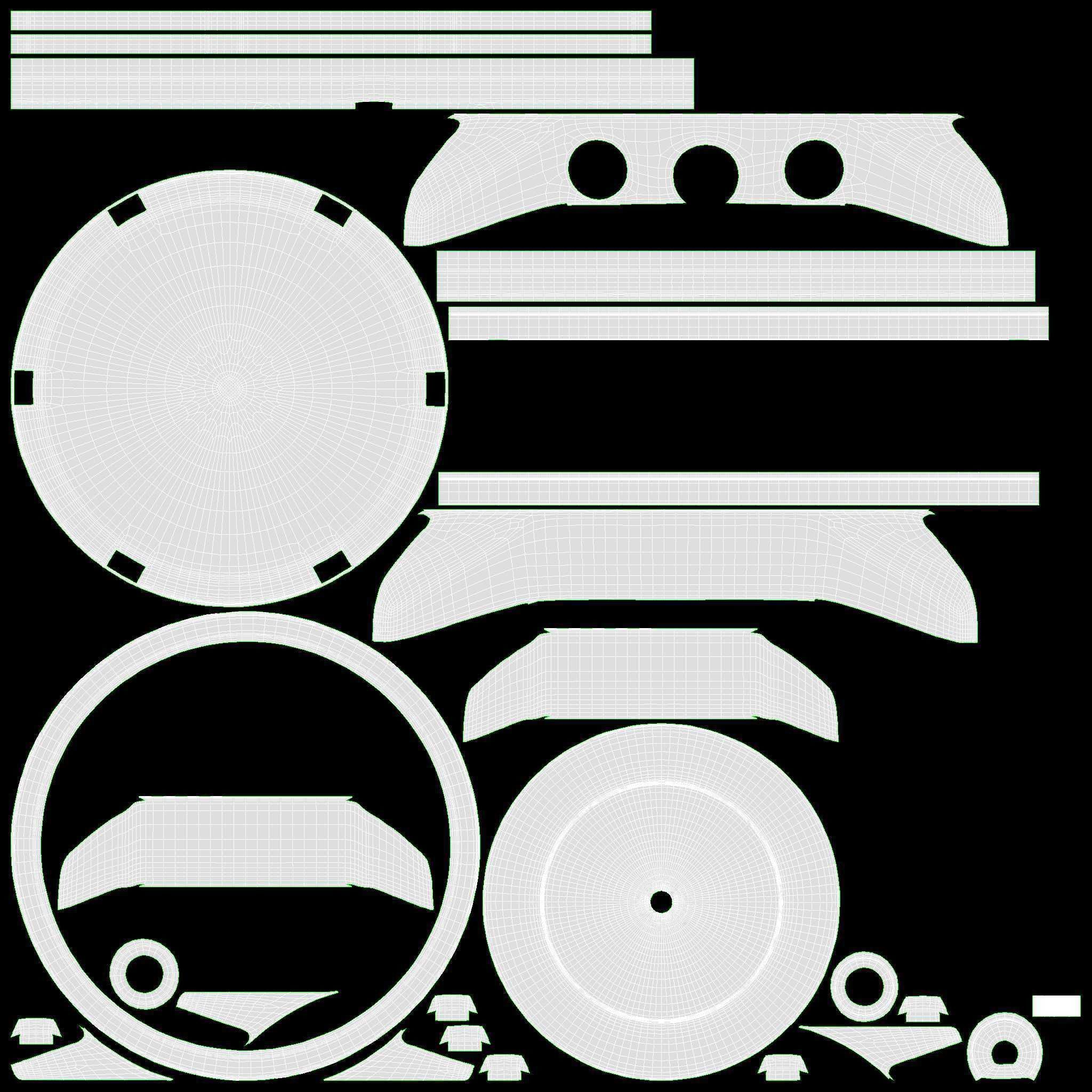 Wristwatch with Leather Strap 03 3D model_14