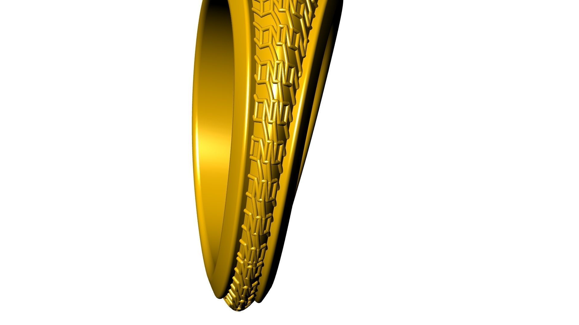 geometric textured ring stl verified 3D print model_13