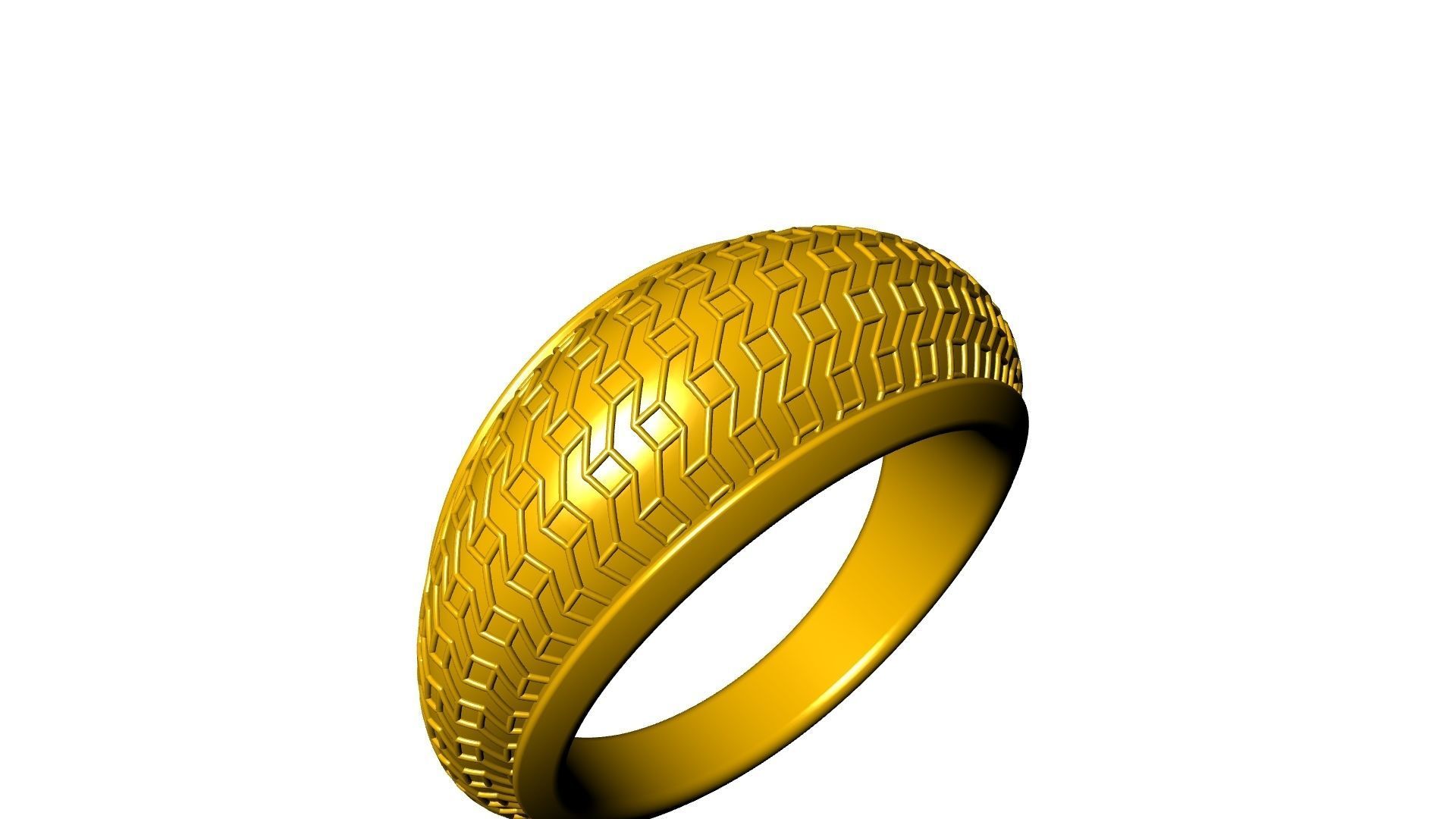 geometric textured ring stl verified 3D print model_14