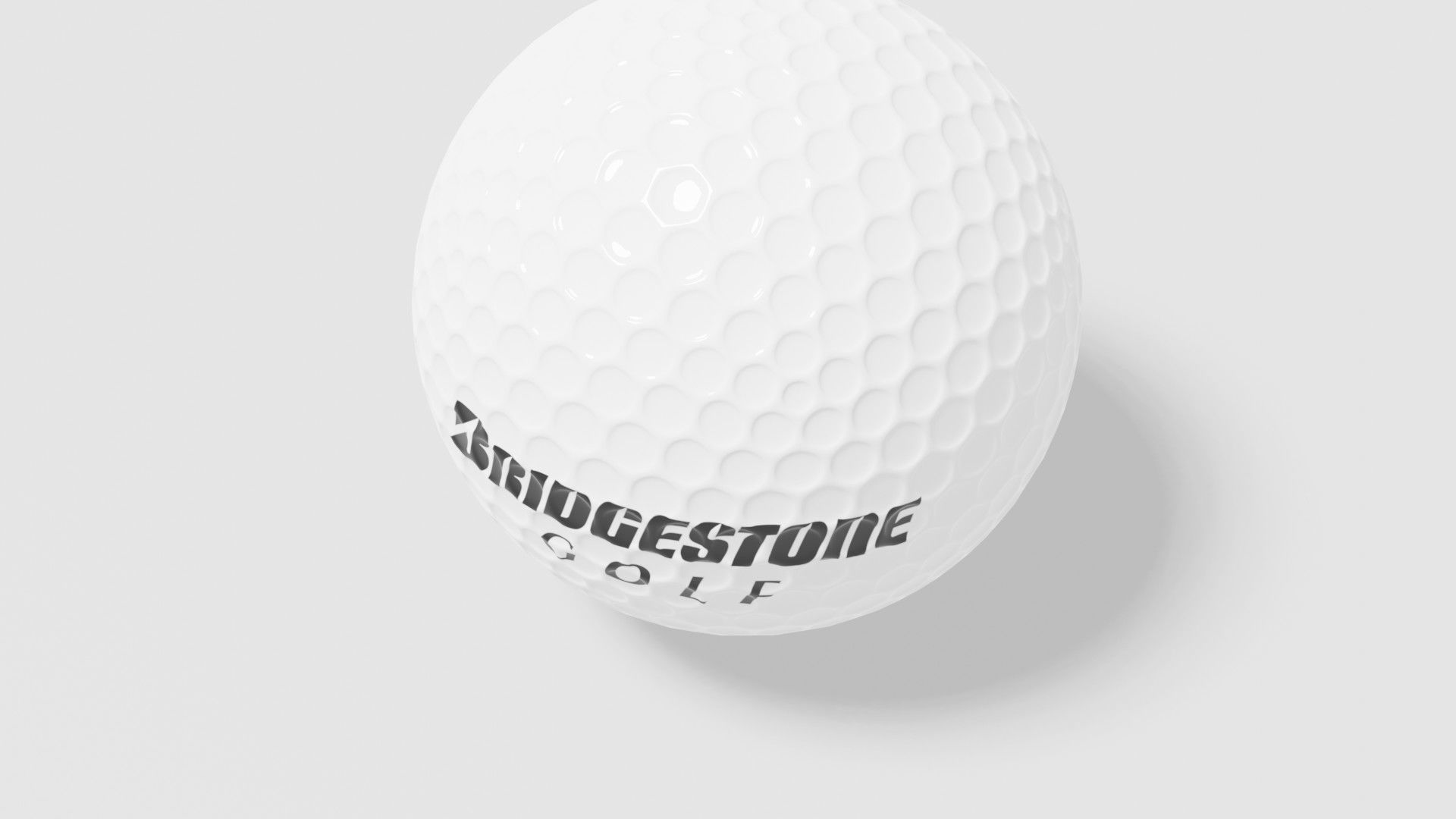 bridgestone golf ball Low-poly 3D model_10