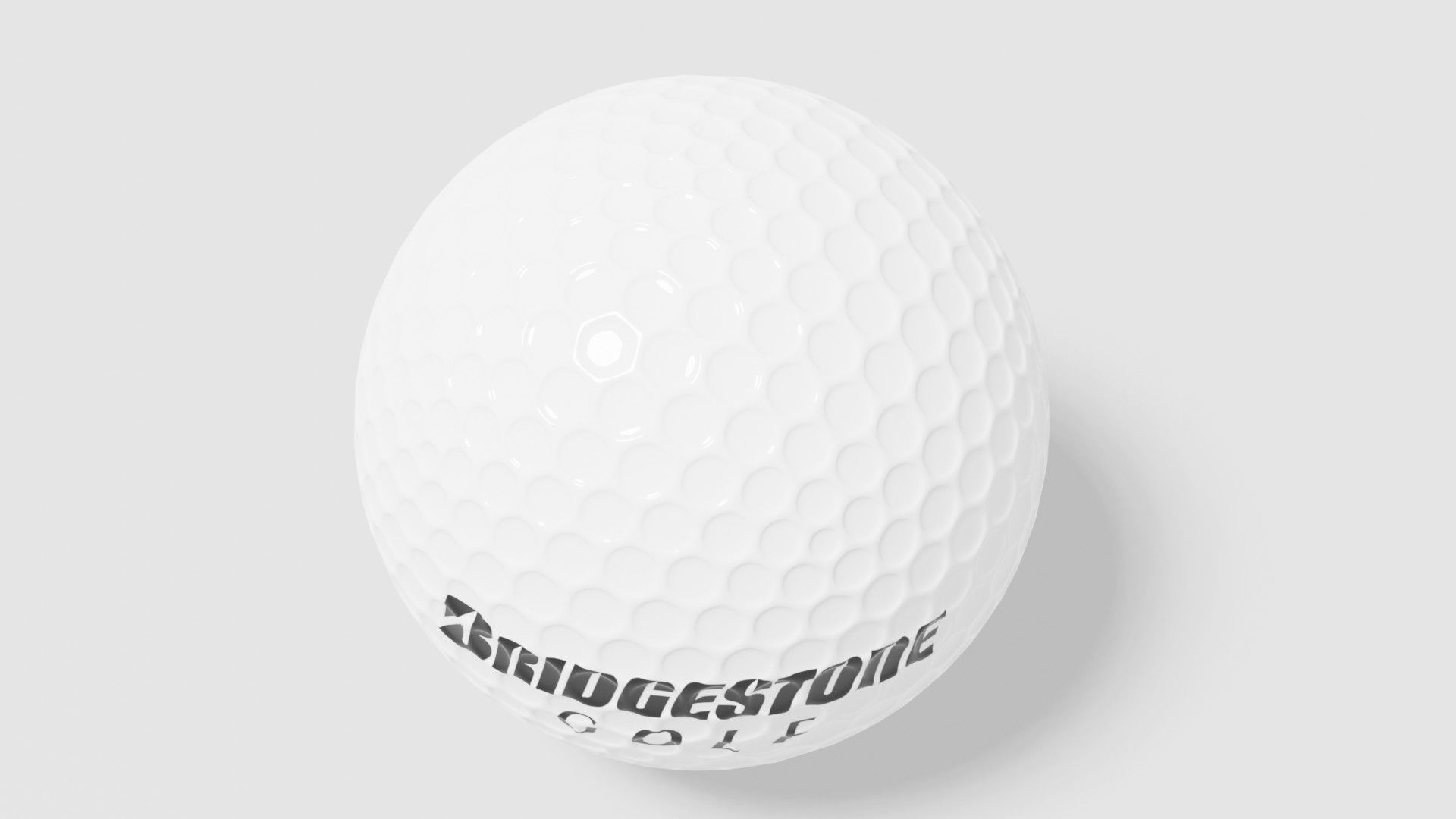 bridgestone golf ball Low-poly 3D model_9