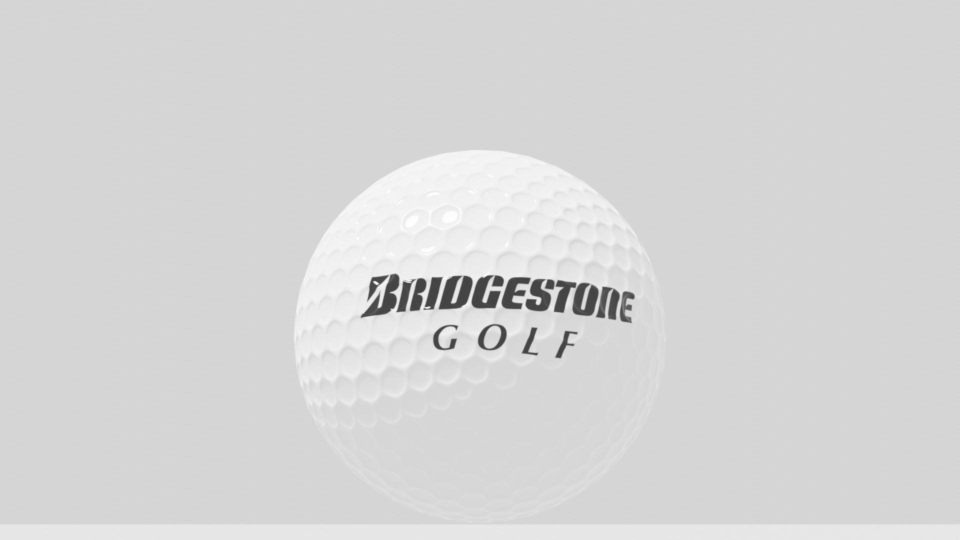 bridgestone golf ball Low-poly 3D model_6