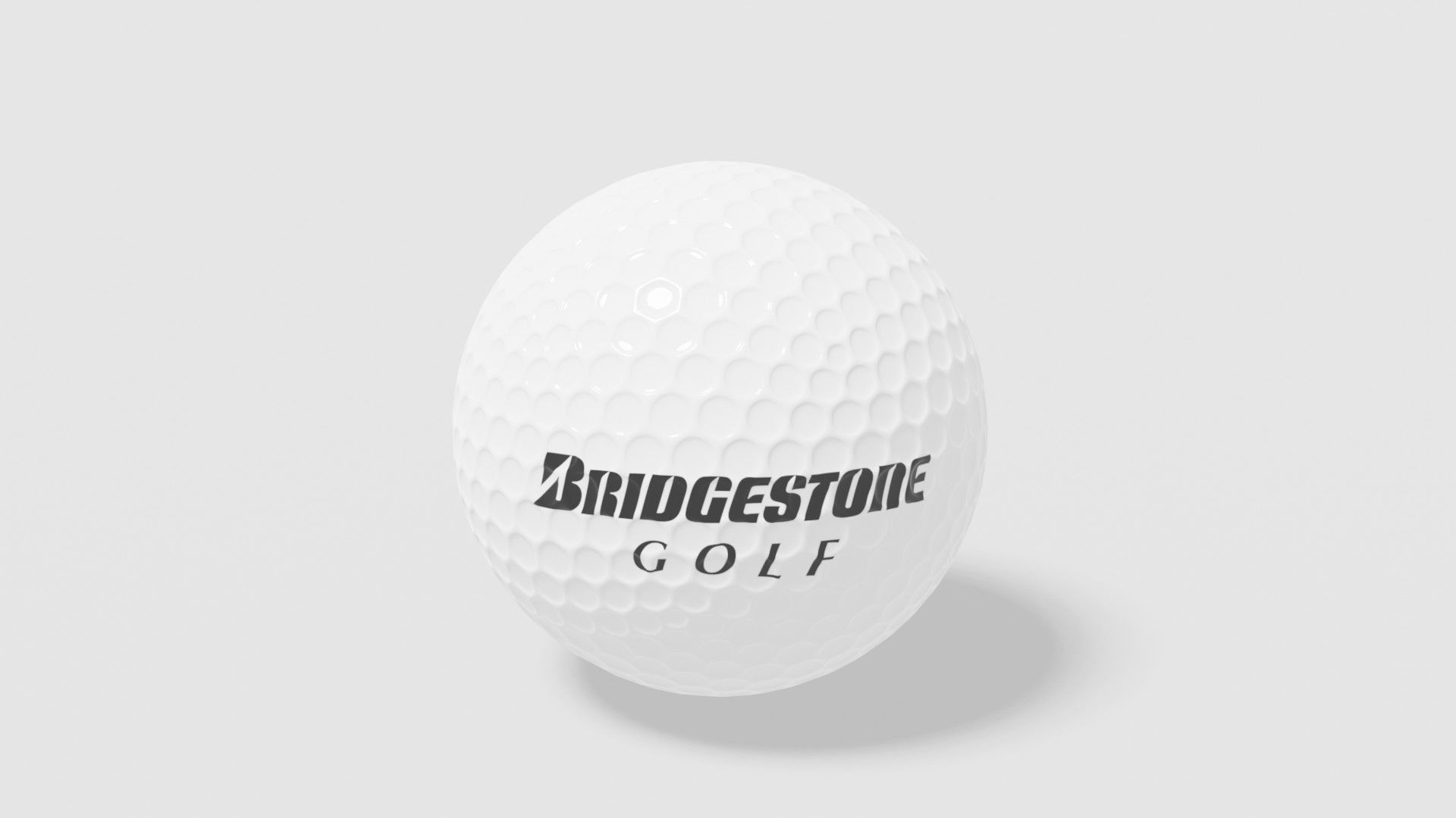 bridgestone golf ball Low-poly 3D model_19