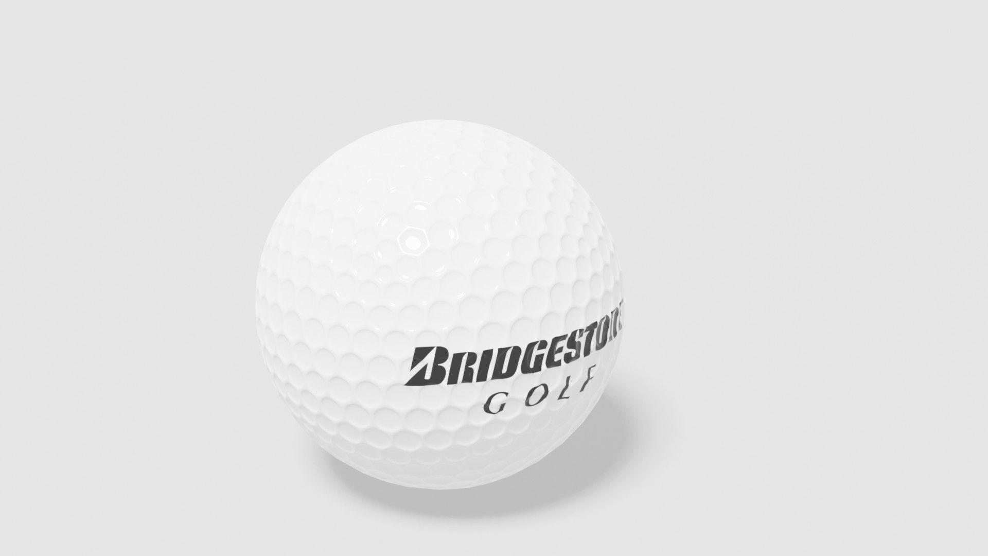 bridgestone golf ball Low-poly 3D model_7