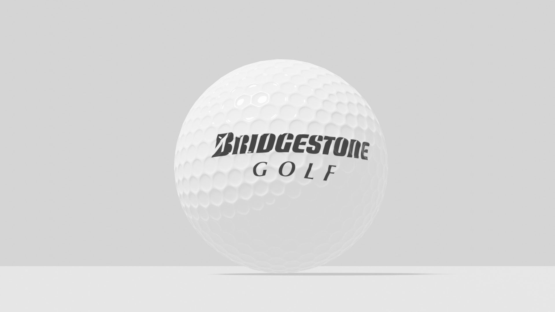 bridgestone golf ball Low-poly 3D model_5