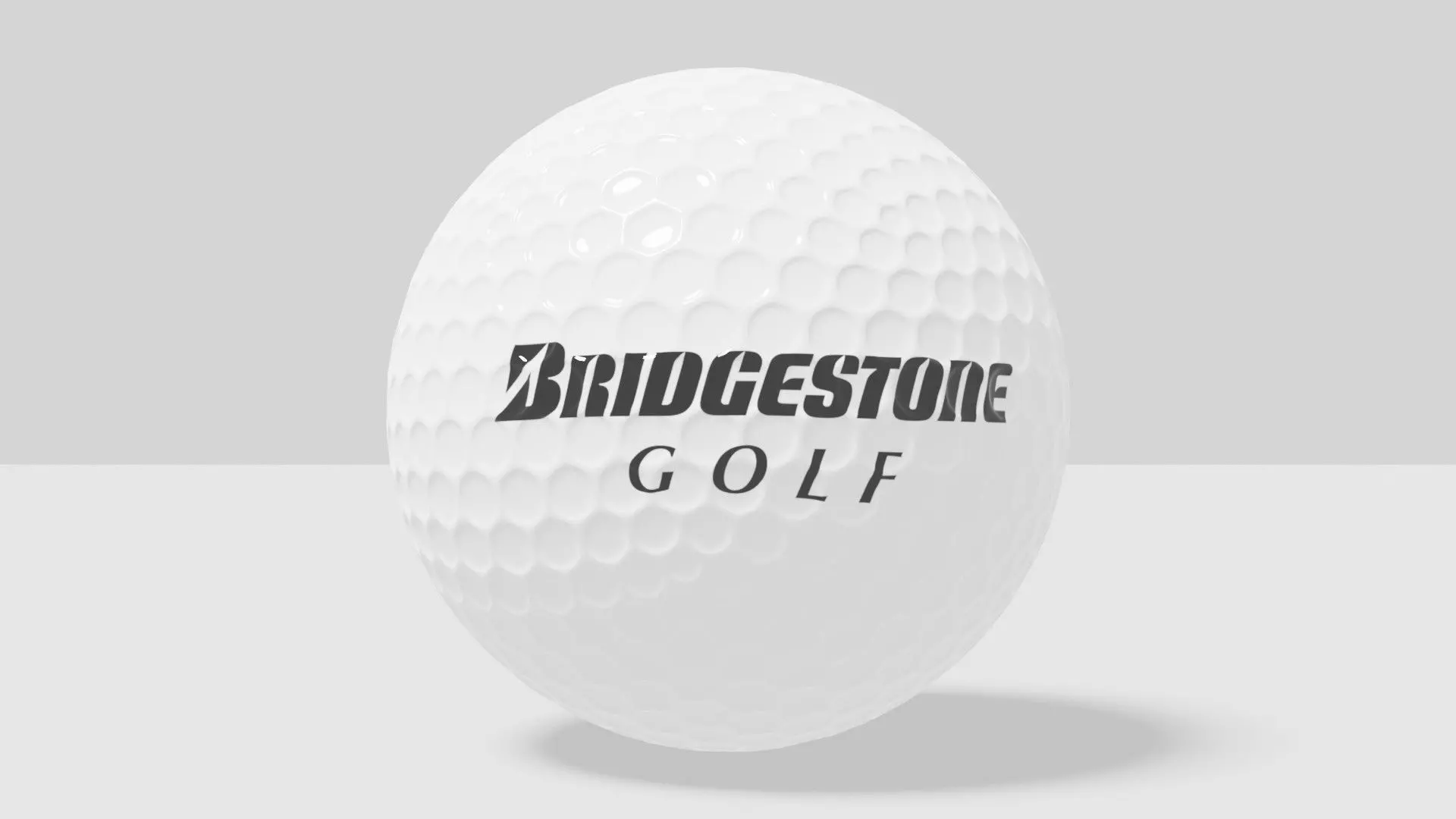 bridgestone golf ball Low-poly 3D model_0