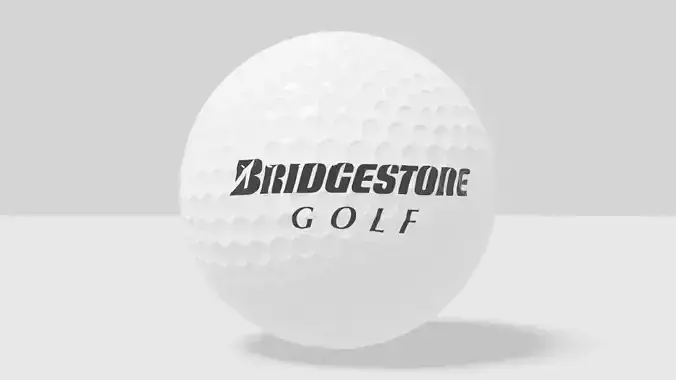 bridgestone golf ball Low-poly 3D model
