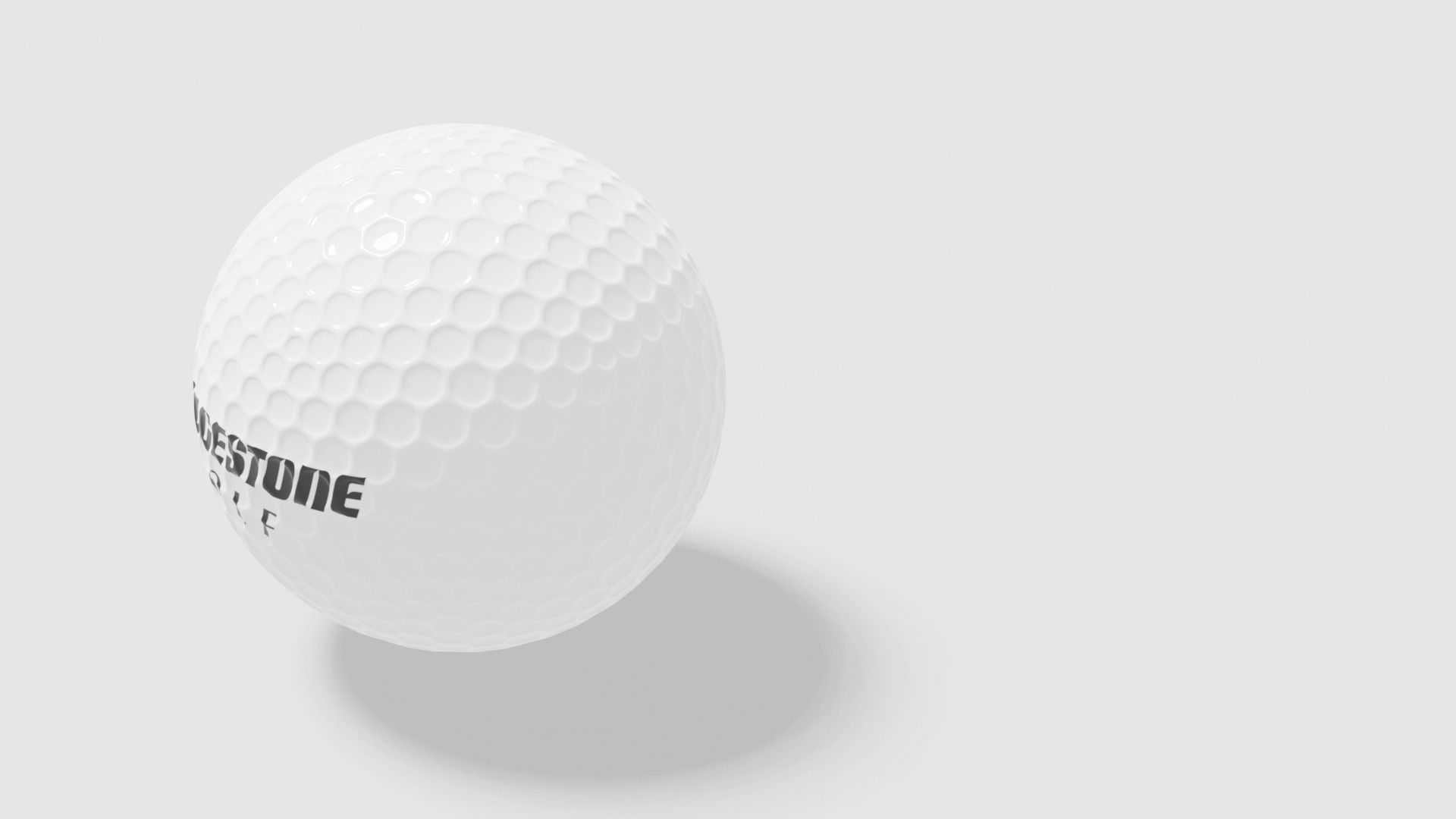 bridgestone golf ball Low-poly 3D model_3