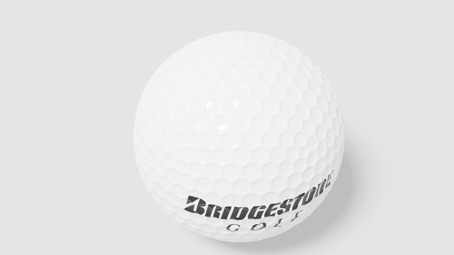 bridgestone golf ball Low-poly 3D model_11