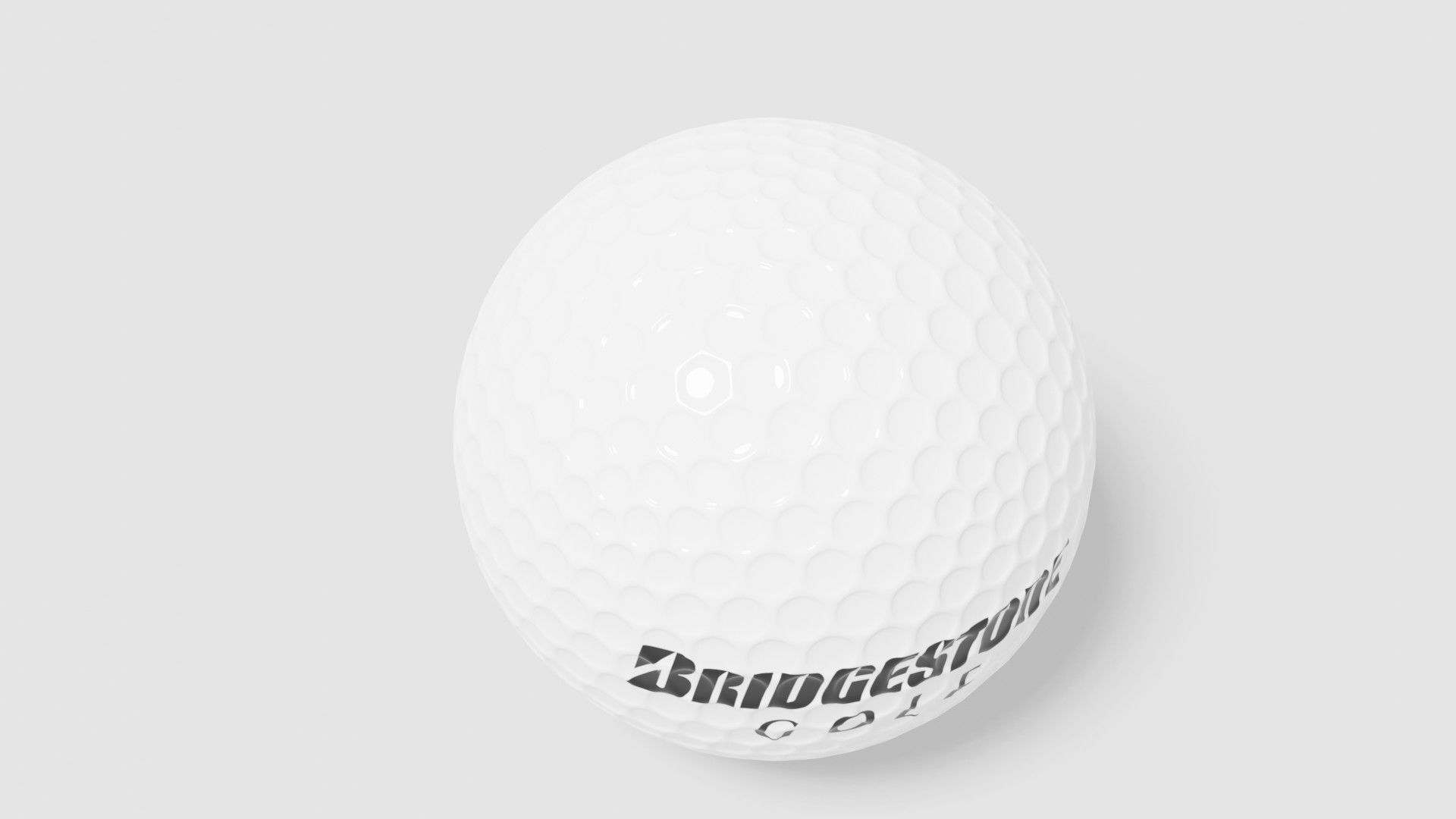 bridgestone golf ball Low-poly 3D model_8
