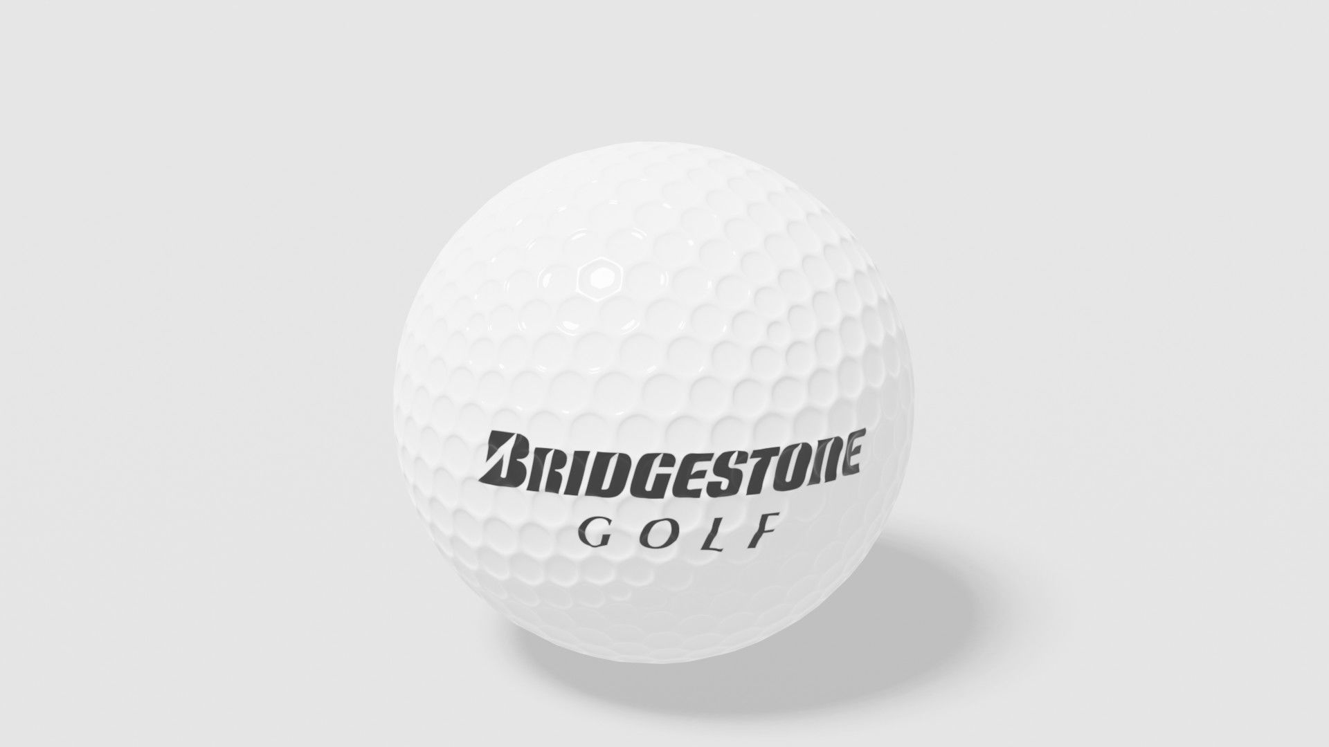 bridgestone golf ball Low-poly 3D model_4