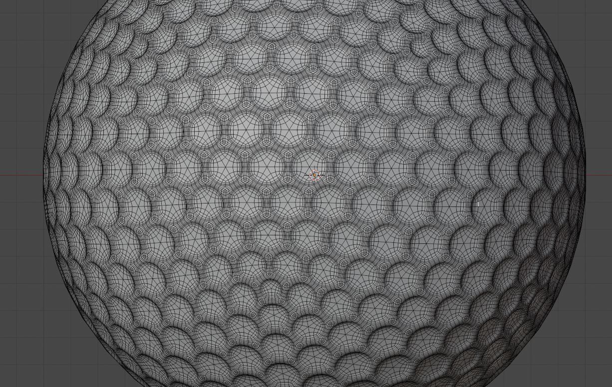 bridgestone golf ball Low-poly 3D model_1