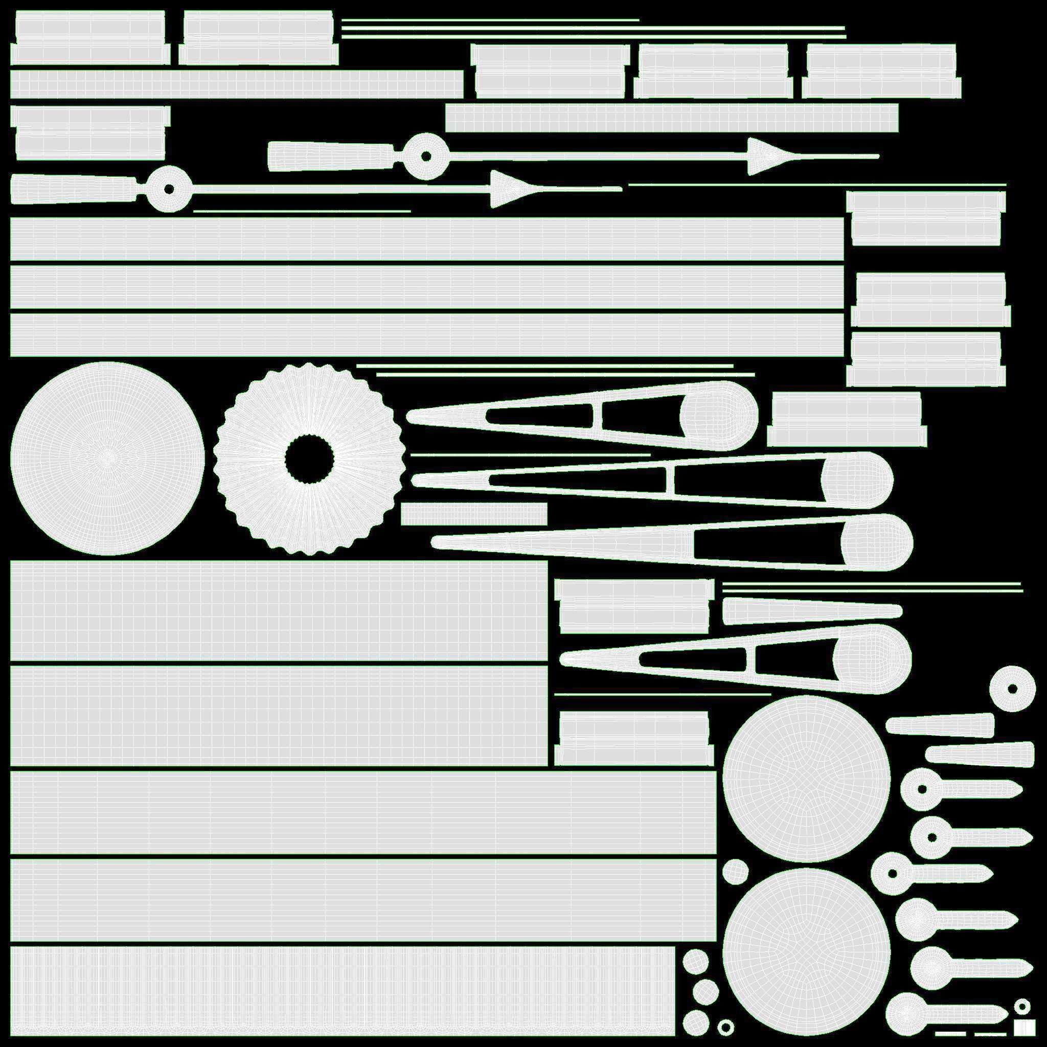 Wristwatch with Steel Bracelet 02 3D model_19