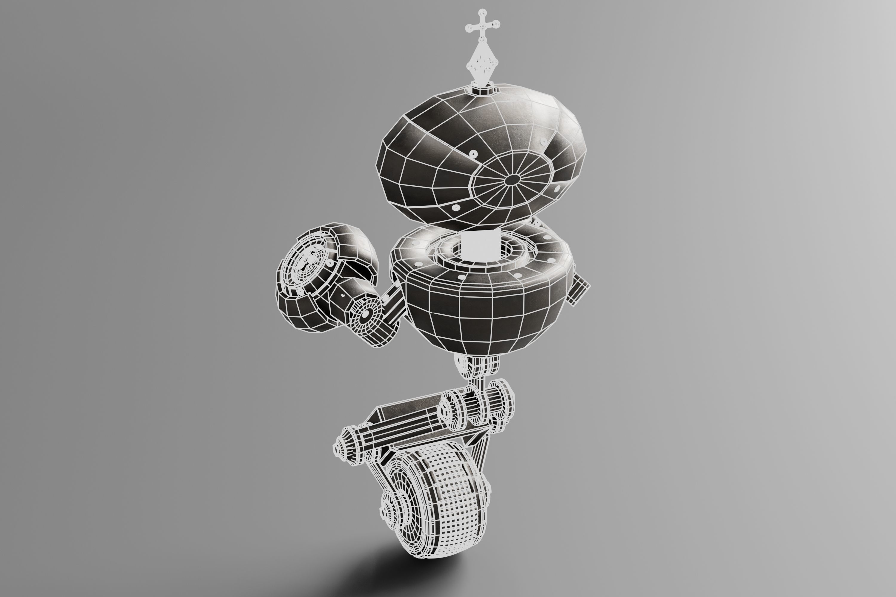 Robot V26 Low-poly 3D model_15