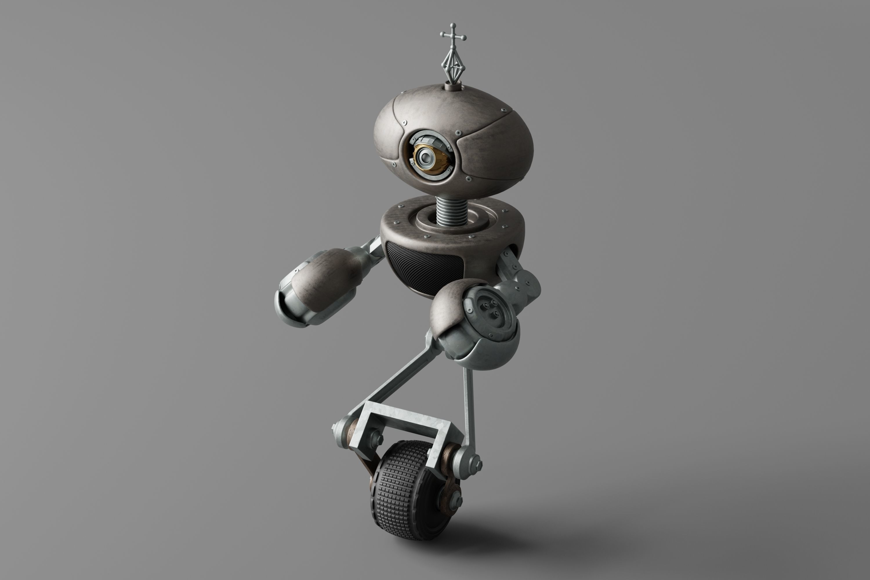 Robot V26 Low-poly 3D model_8