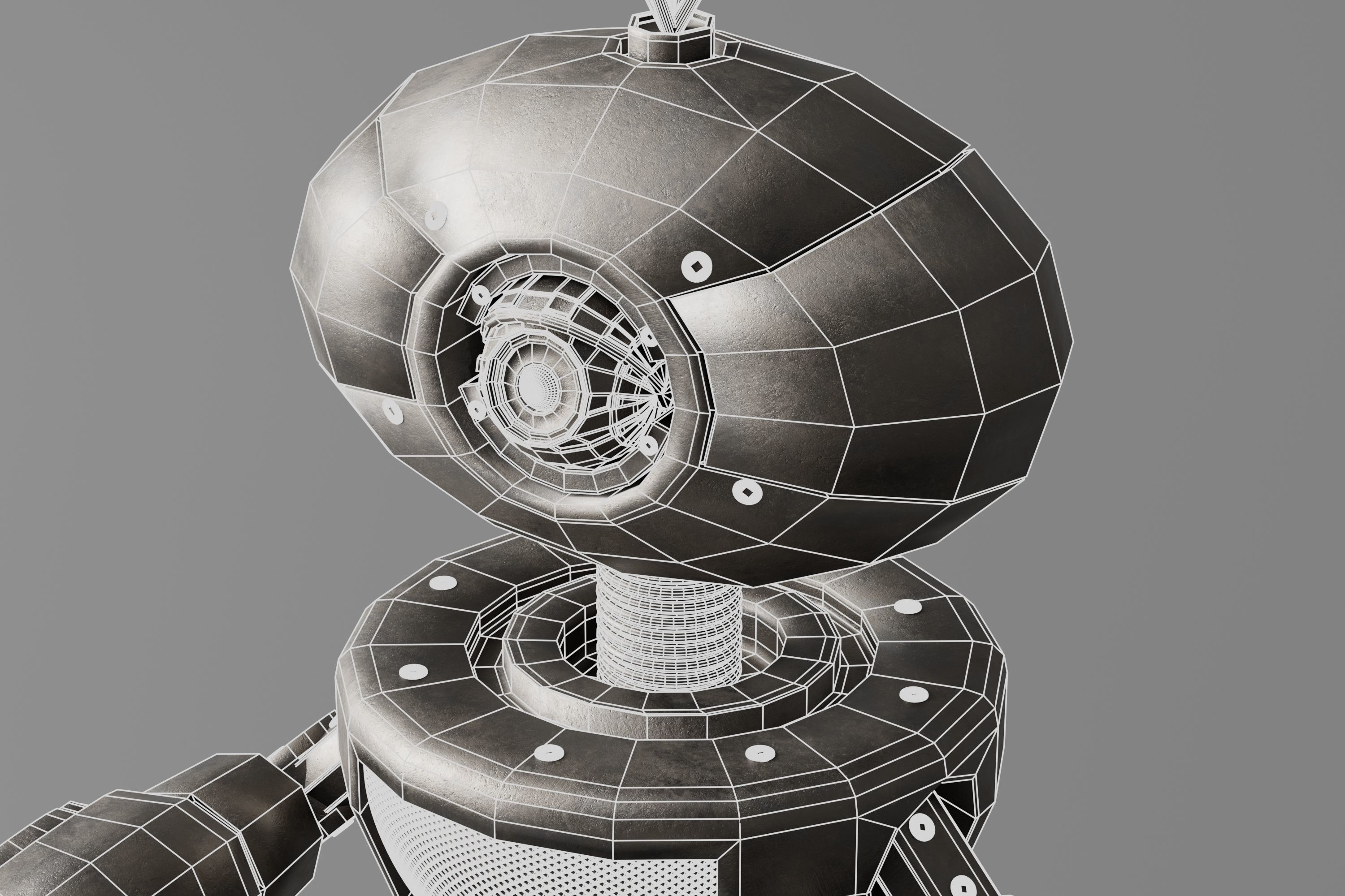 Robot V26 Low-poly 3D model_10