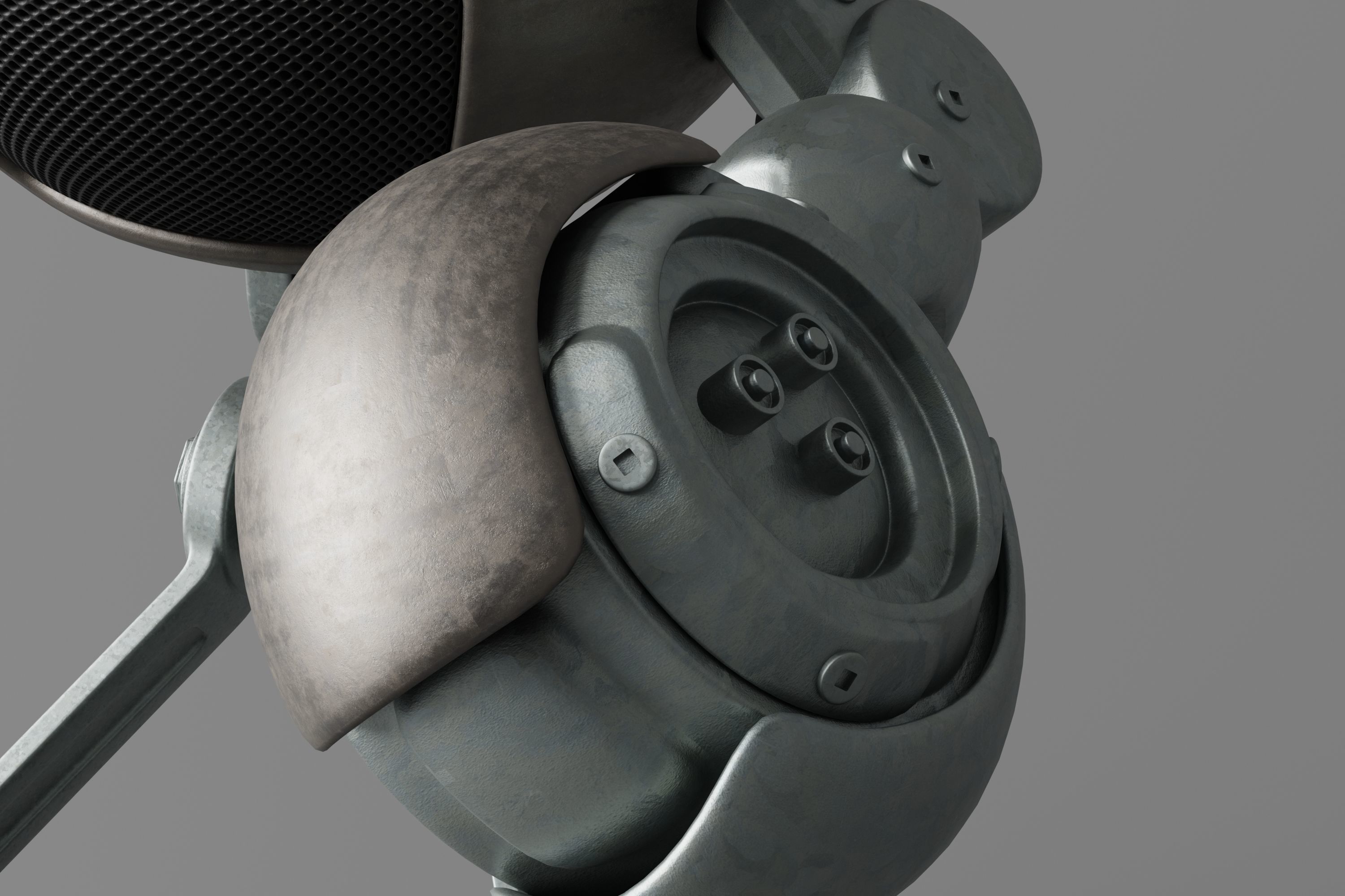 Robot V26 Low-poly 3D model_6