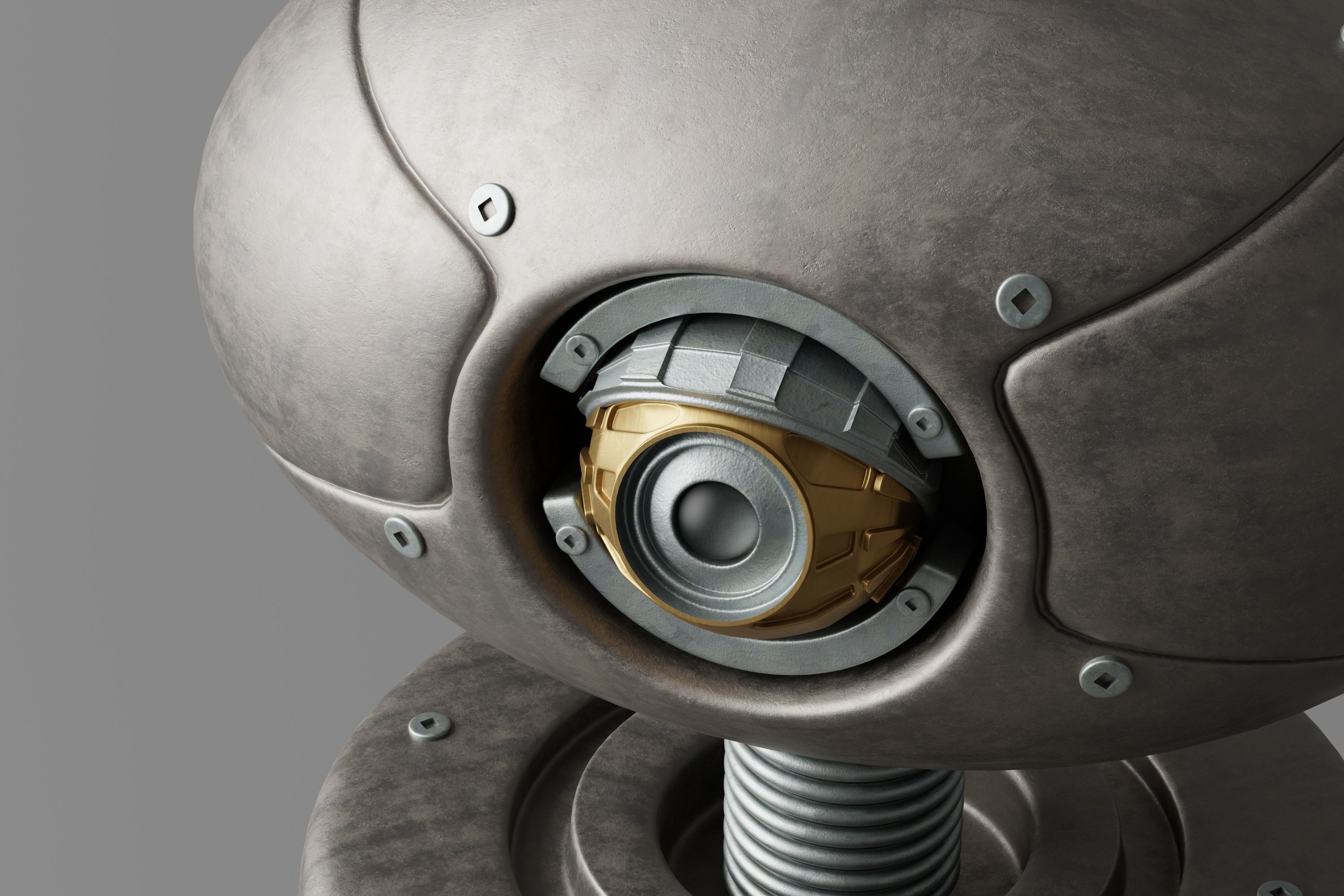 Robot V26 Low-poly 3D model_3