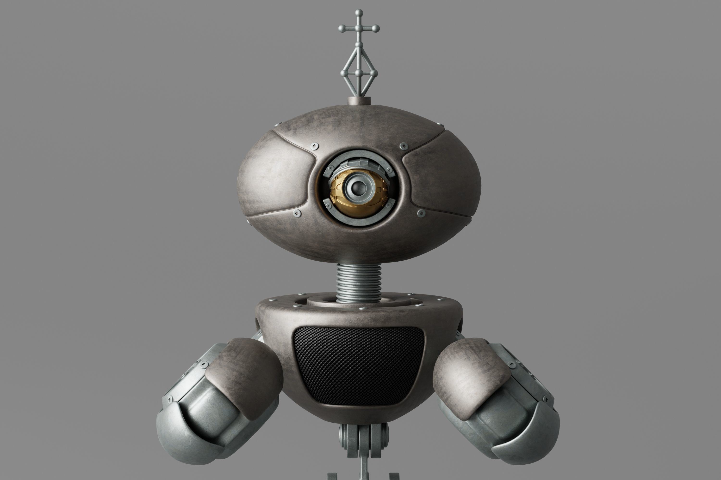 Robot V26 Low-poly 3D model_1